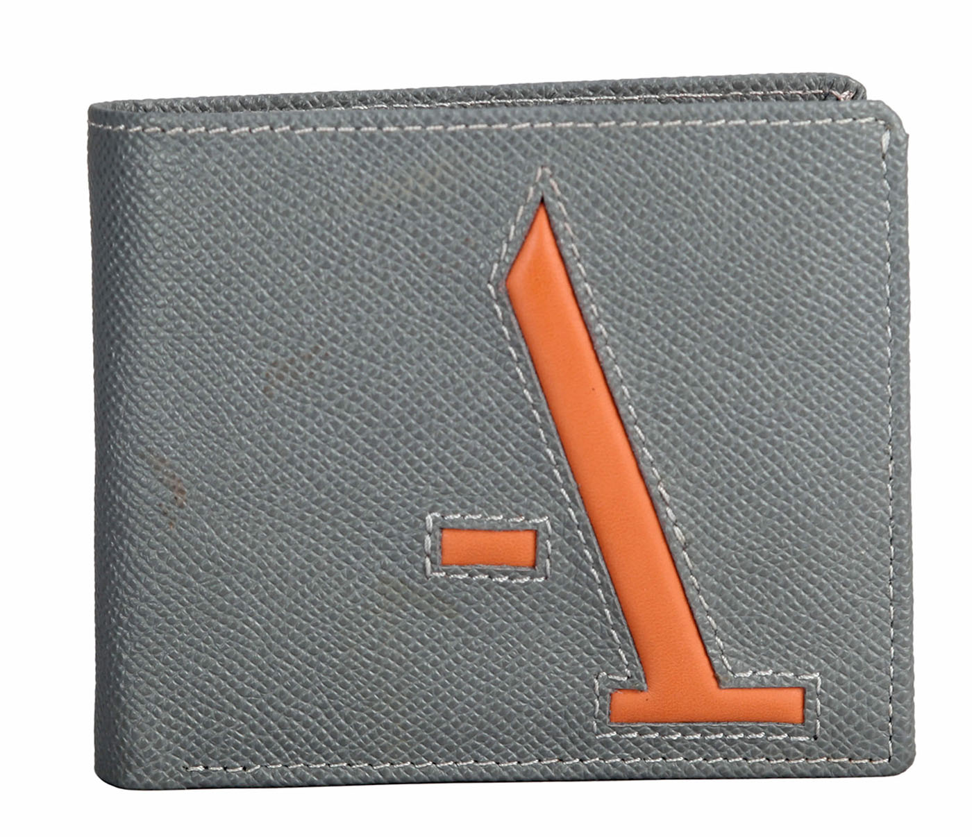 W310-Addler-Men's bifold wallet with coin pocket in Genuine Leather - Grey