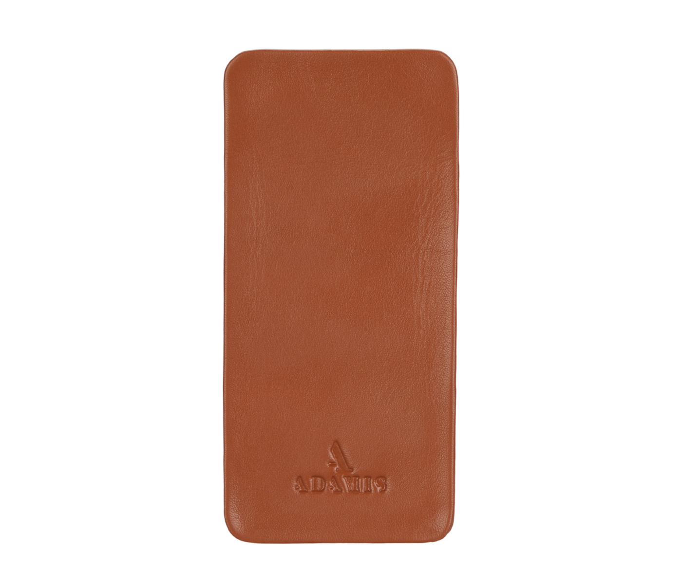VW11--Soft stitch free spectacle case in Genuine Leather - Tan