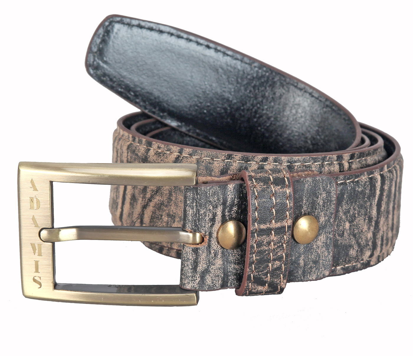 BL167--Men's stylish Casual wear belt in Genuine Leather - Brown.