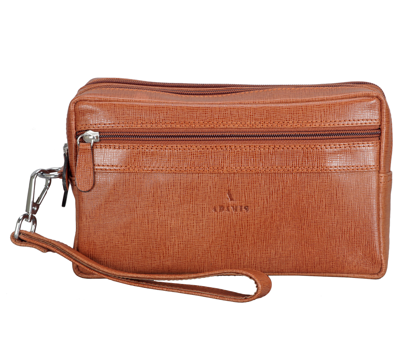 P35--Adamis Pure Leather Pouch for Men ( P35 ) - Tan