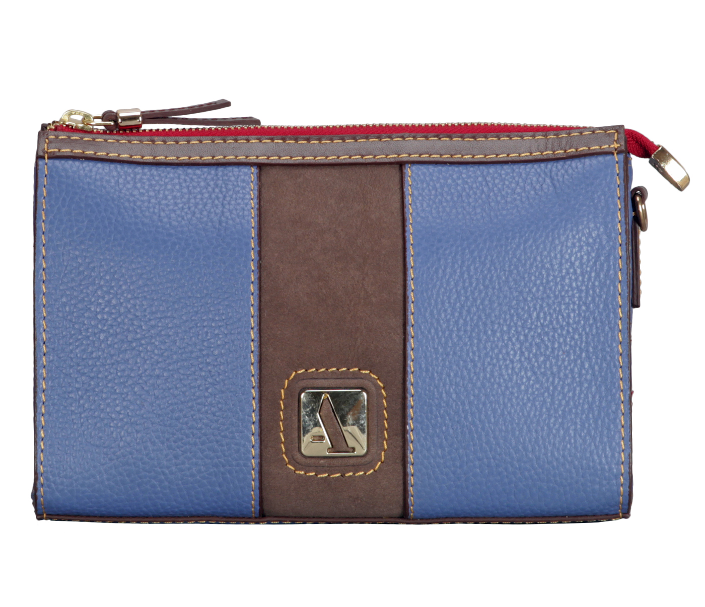 Handbag-Franka-Sling cross body bag in Genuine Leather - Blue