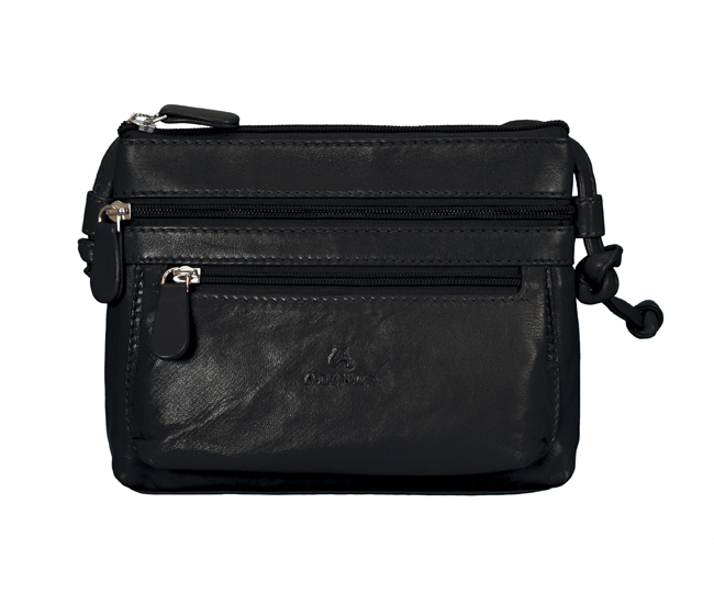 Olga Leather Handbag(Black)B469