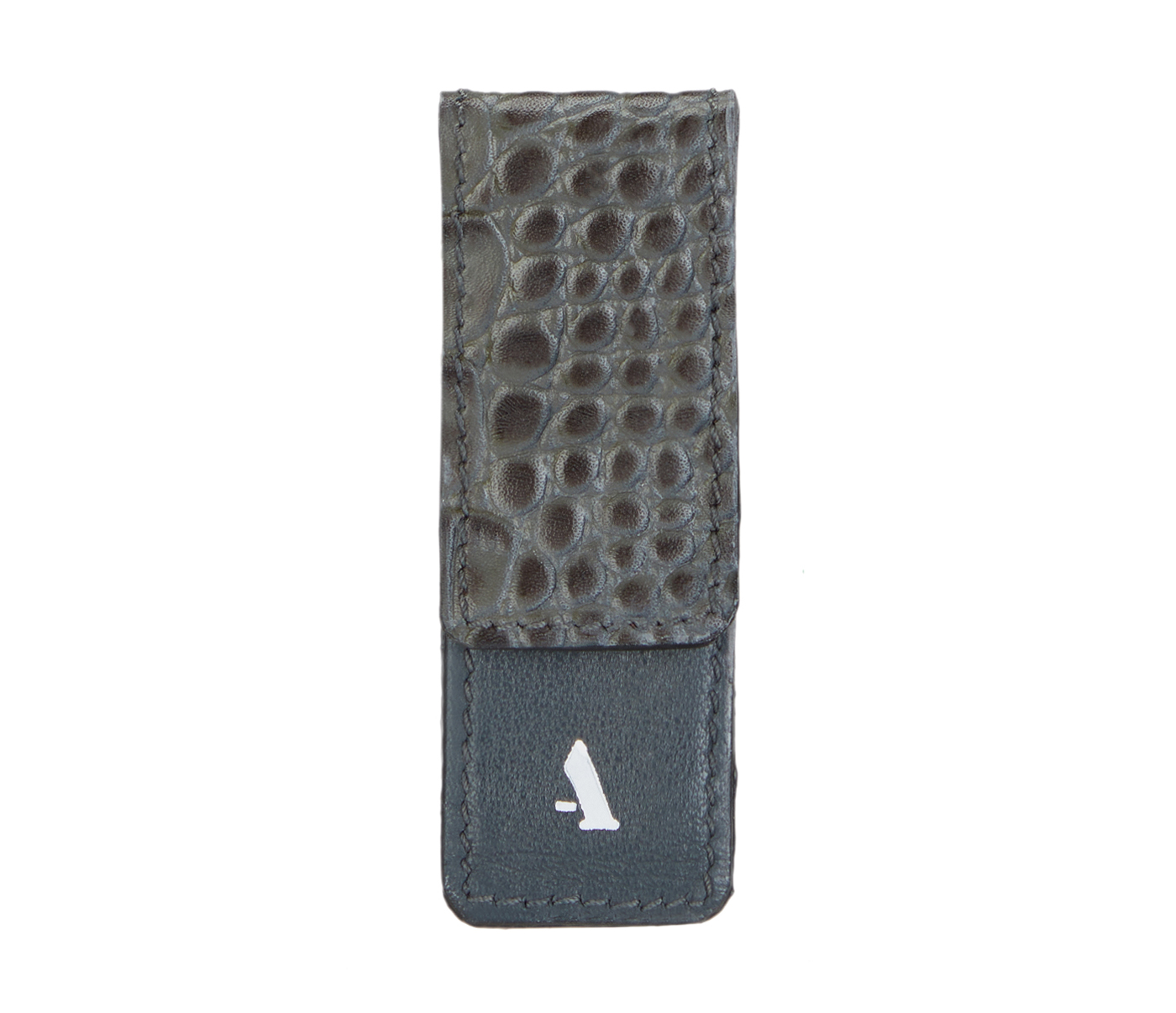  Leather Money Clip(Grey)W336