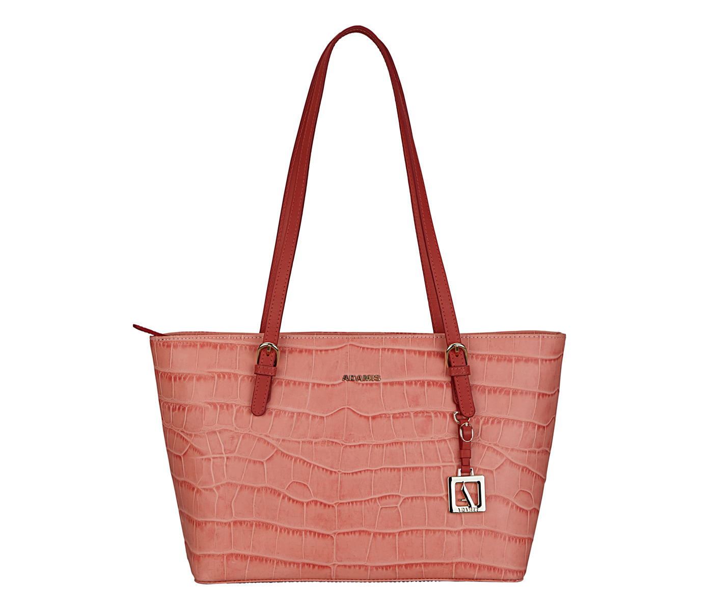 Handbag-Diana-Shoulder work bag in Genuine Leather - Pink.