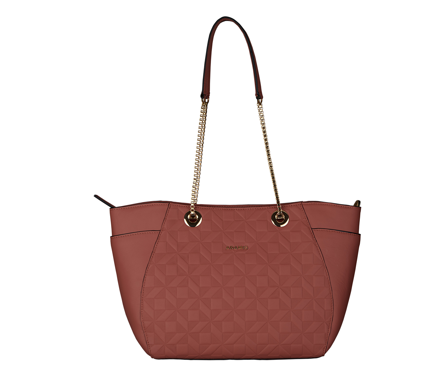 Handbag-Luisa-Shoulder work bag in Genuine Leather - Pink.