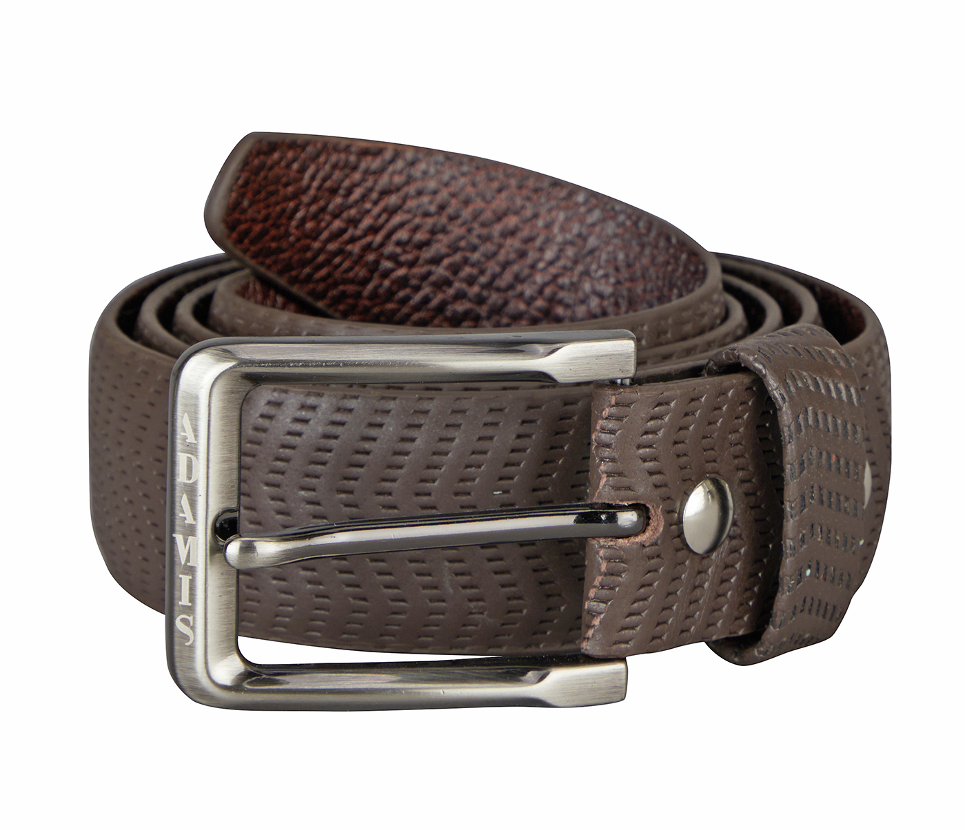 BL181-Men's stylish belt in Genuine Leather- - Brown