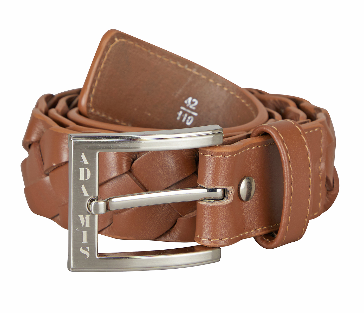 BL182-Men's stylish belt in Genuine Leather- - Tan