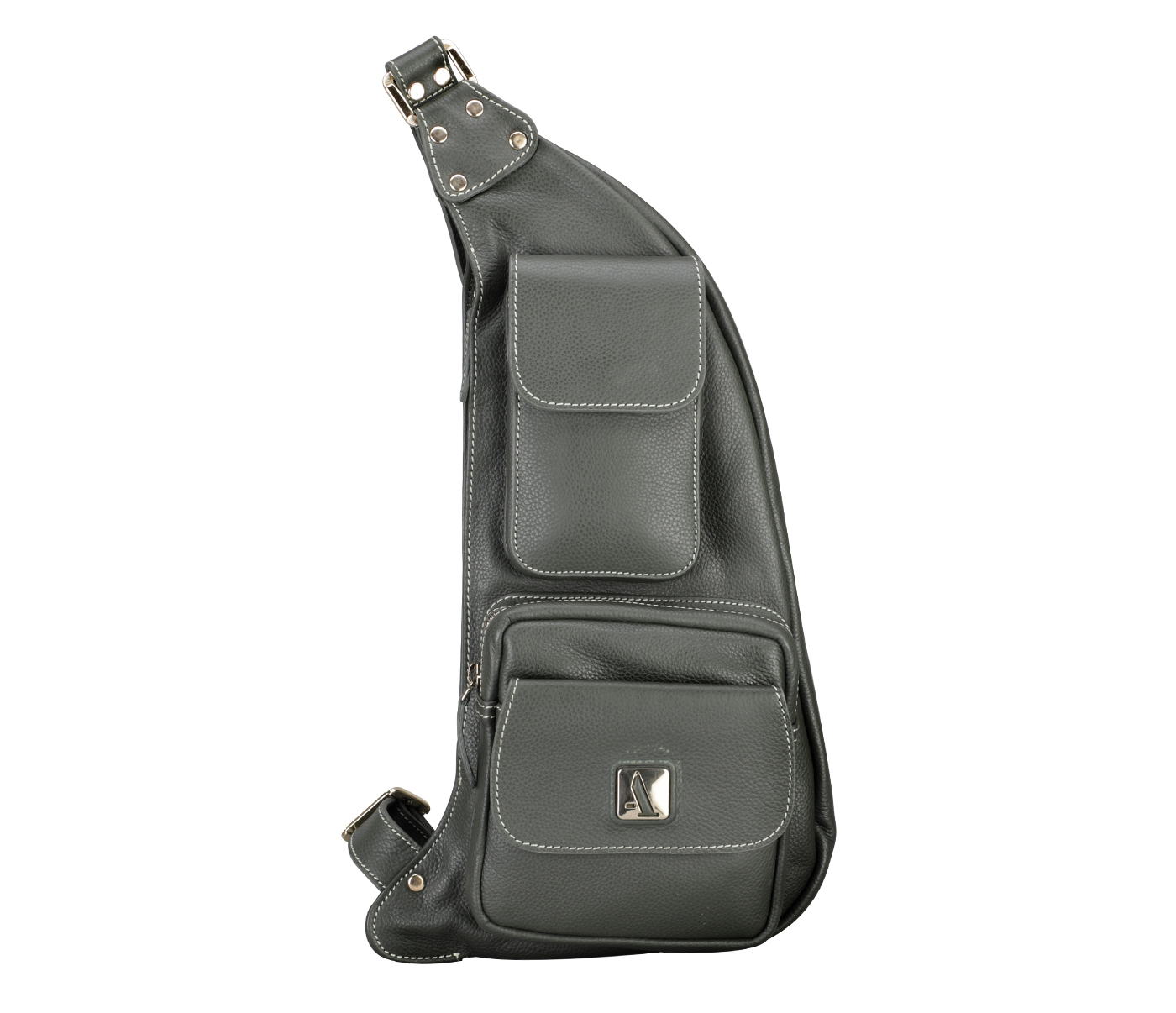Marine Traveller Crossbody Mutli-purpose Bag Leather Bag(Green)B922