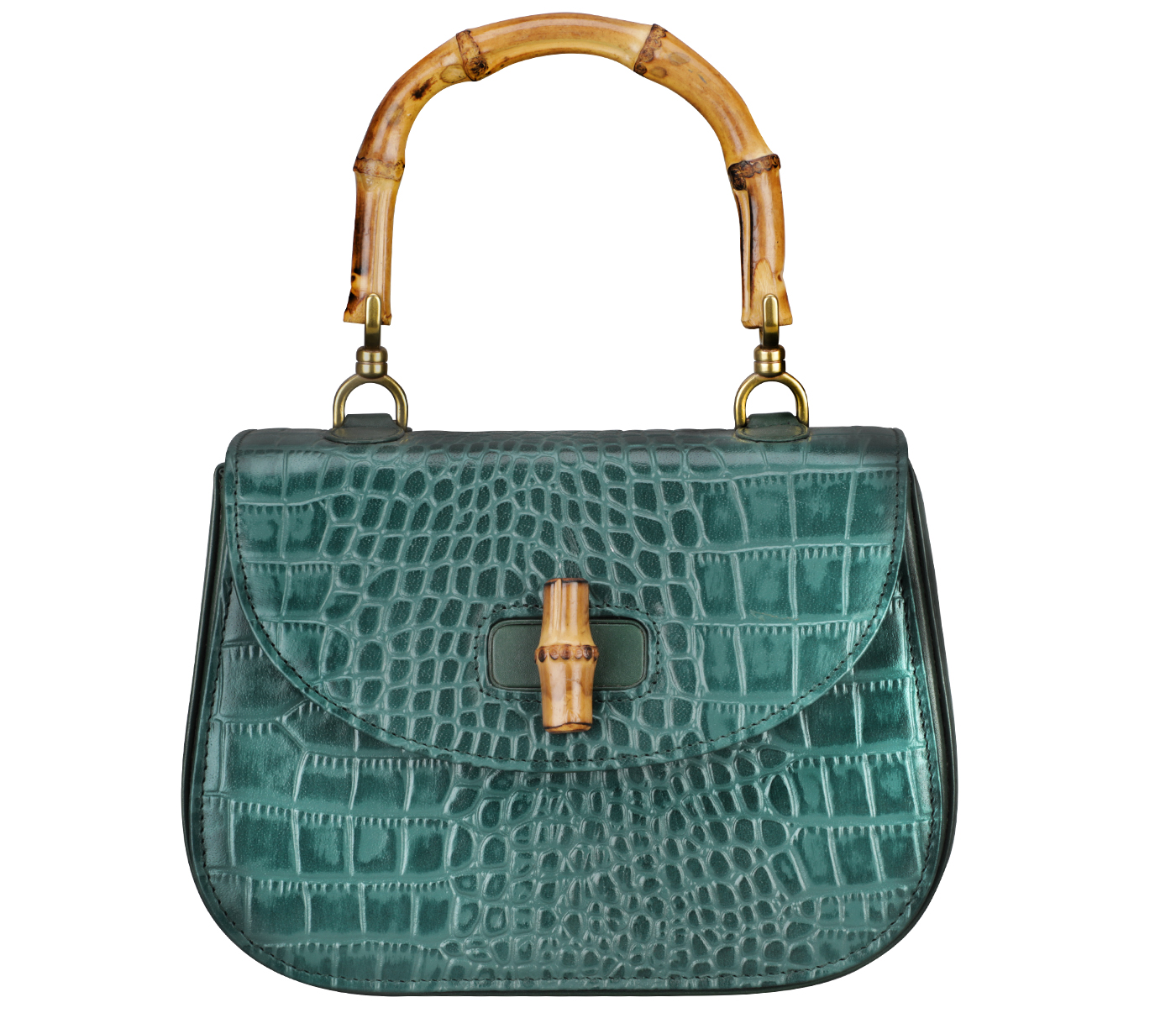 B932-Paulina Evening Bag In Genuine- - Green