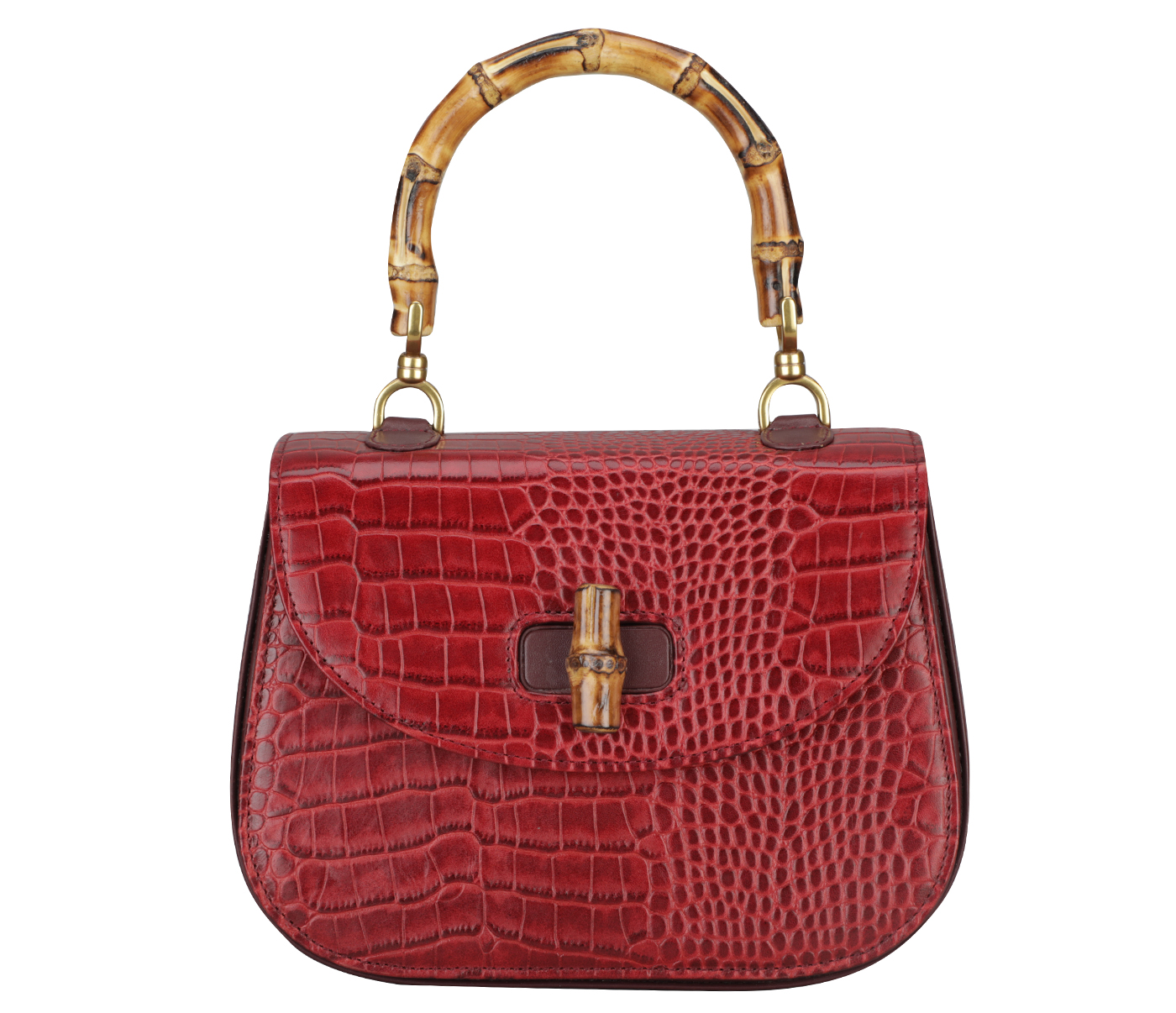 B932-Paulina Evening Bag In Genuine- - Red