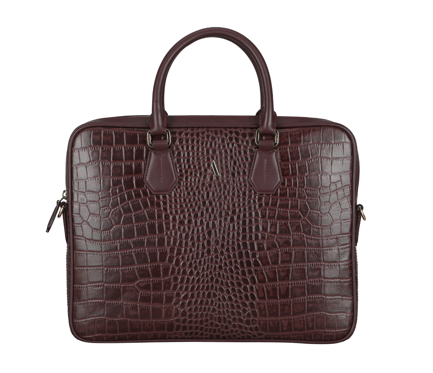 Reyes Laptop Portfolio Bag Leather Portfolio / Laptop Bag(Wine)LC49