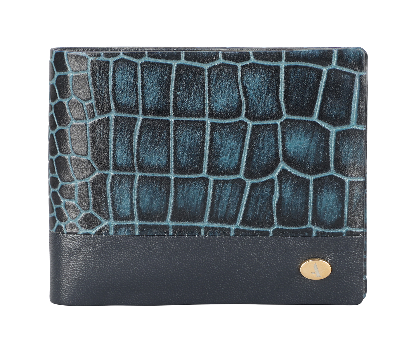 Oscar Mens Wallet Leather Wallet(Blue)W374