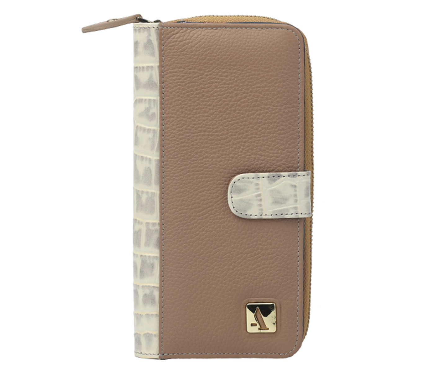 Adriana Womens Wallet Leather Wallet(Beige)W166