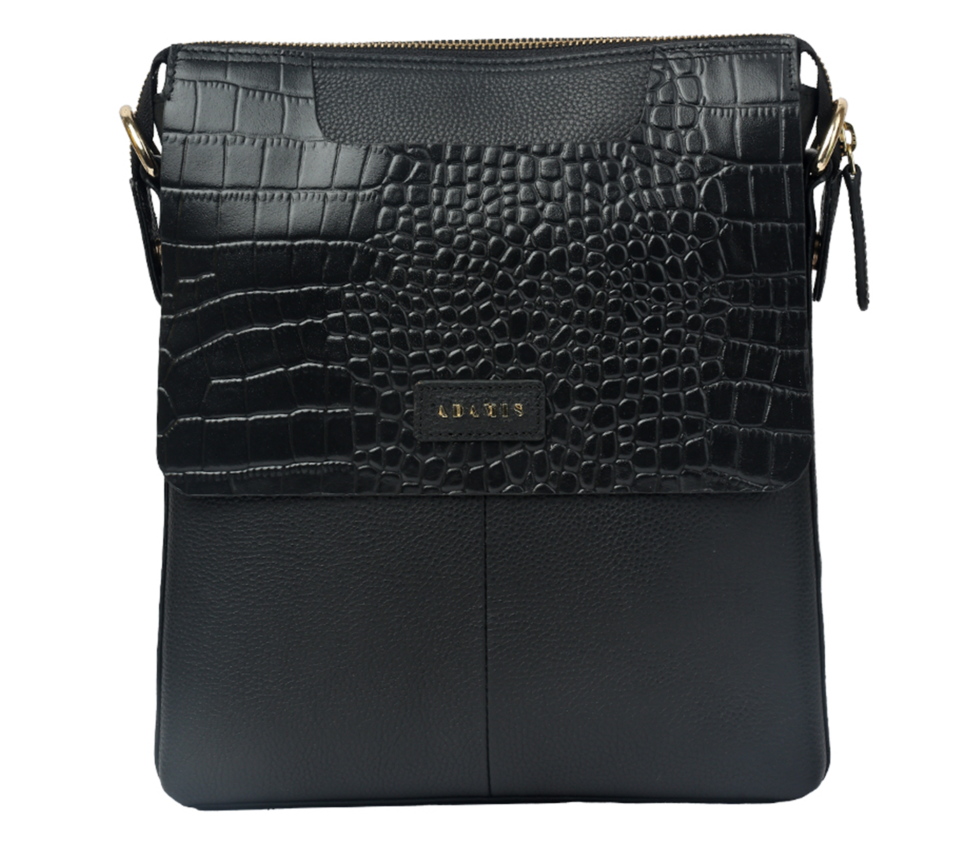 Sancho Cross Body Bag Leather Bag(Black)P40