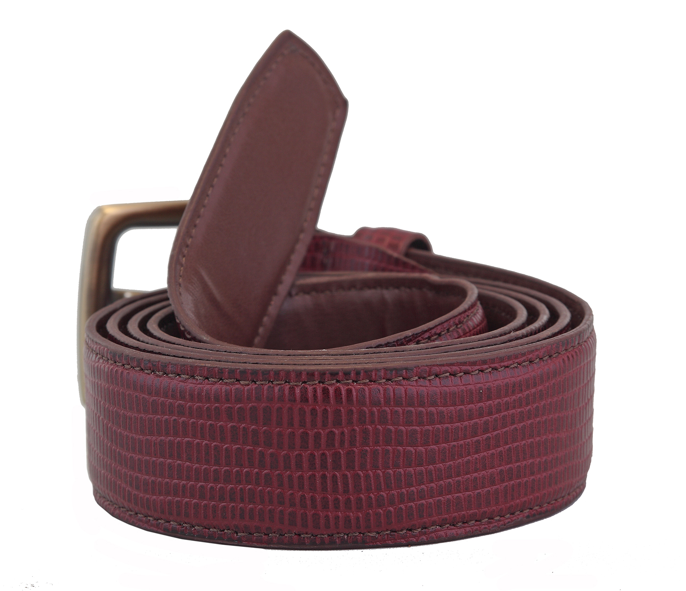  Leather Belt(Wine)BL7