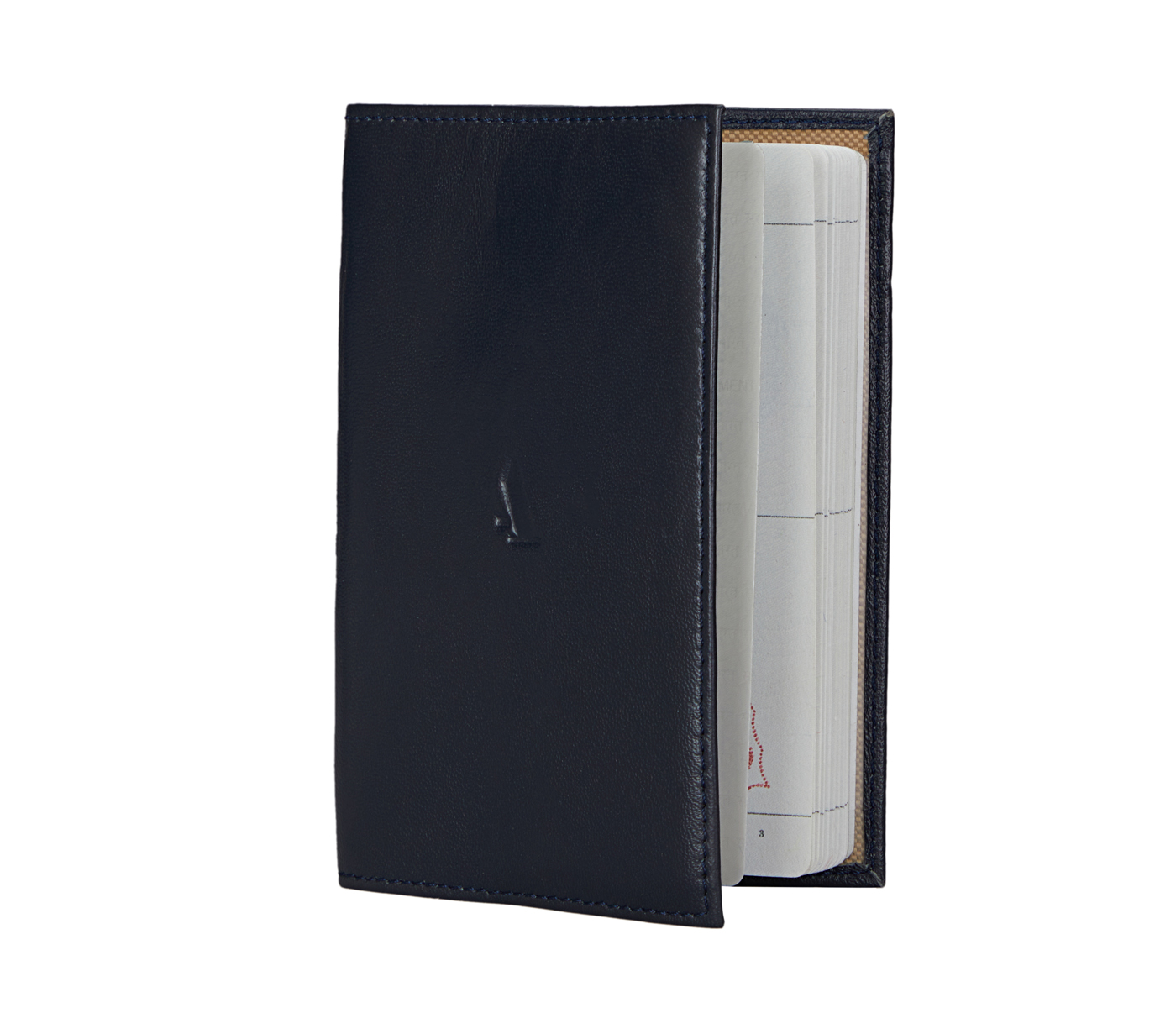 Travel Essential--Passport cover in Genuine Leather - Blue