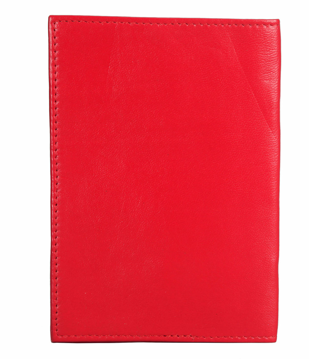 Travel Essential--Passport cover in Genuine Leather - Red