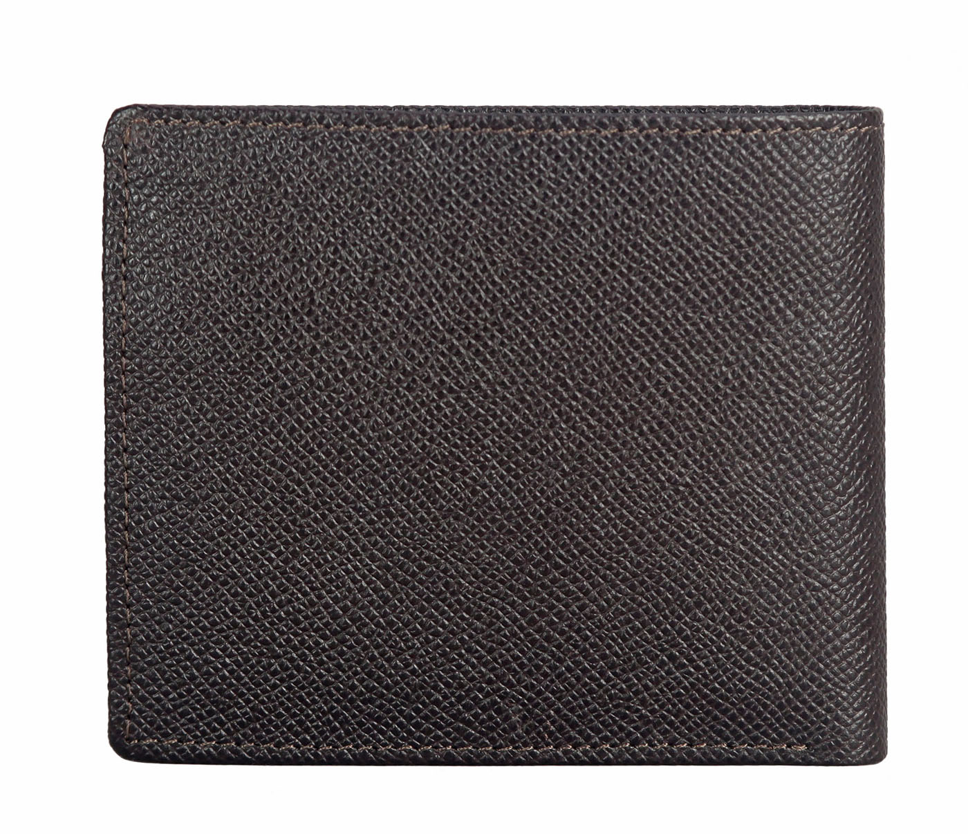 W310-Addler-Men's bifold wallet with coin pocket in Genuine Leather - Brown