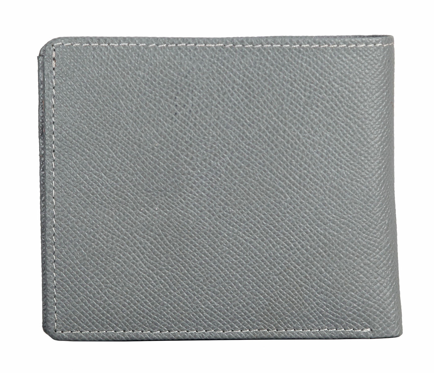 W310-Addler-Men's bifold wallet with coin pocket in Genuine Leather - Grey