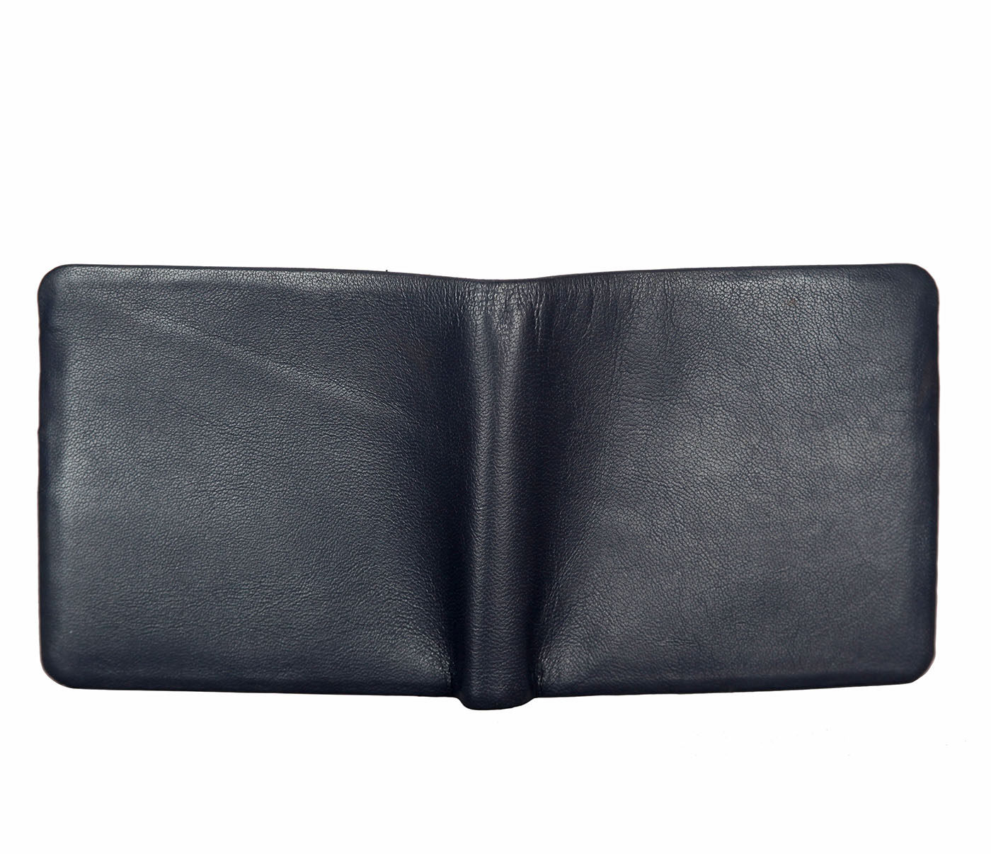 VW18-Diego-Men's bifold sleek wallet in Genuine Leather - Blue