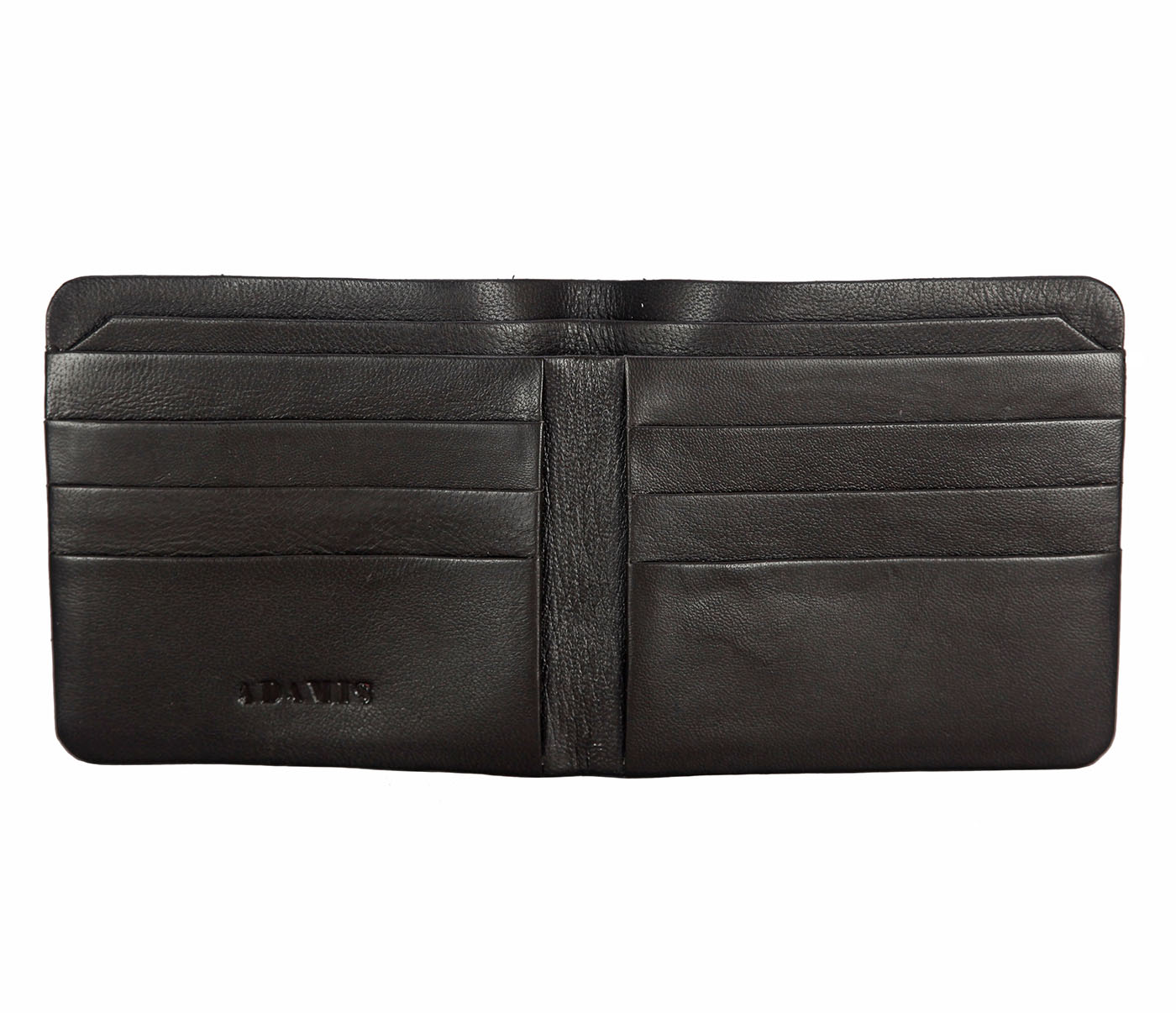 VW18-Diego-Men's bifold sleek wallet in Genuine Leather - Brown