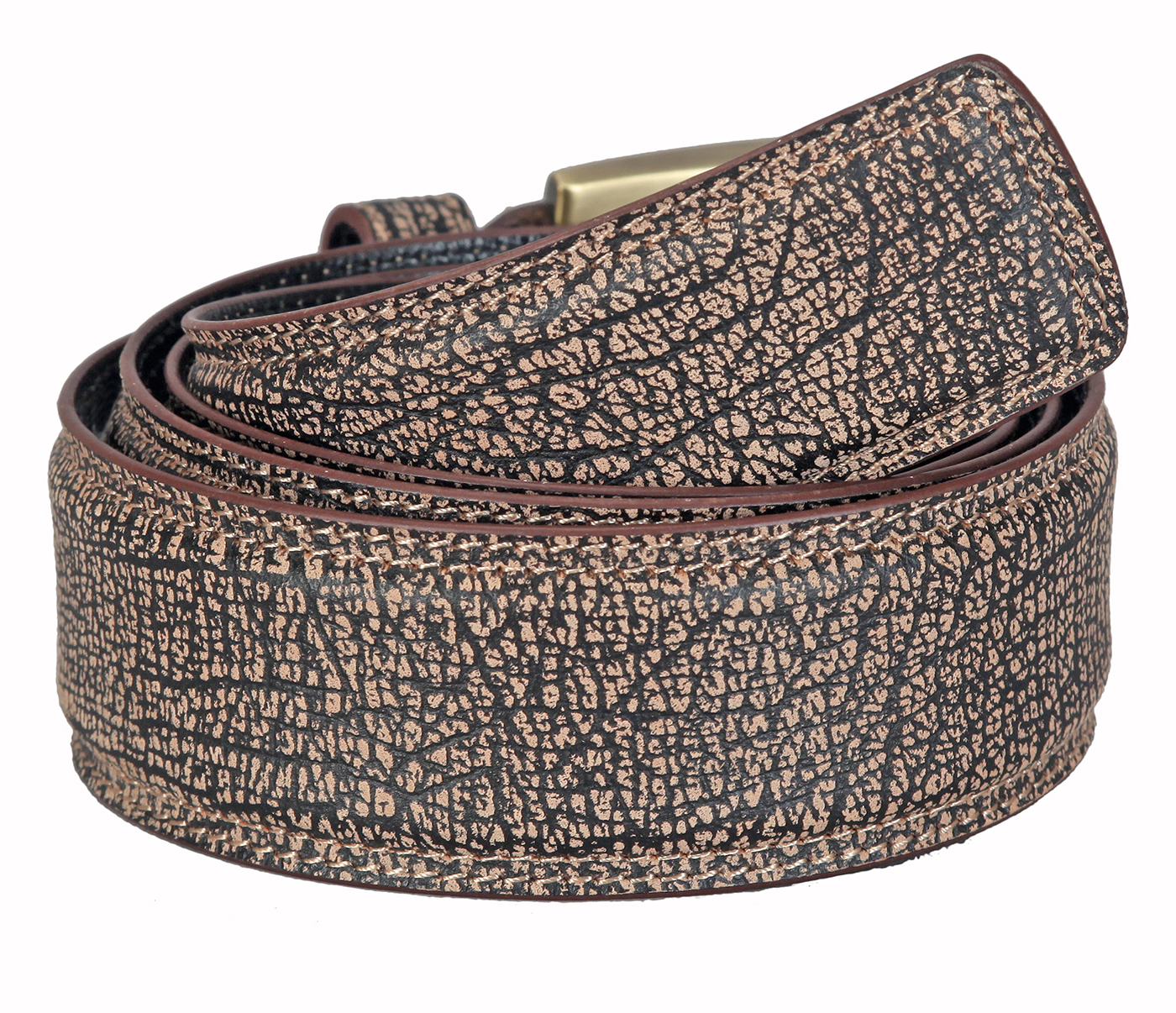 BL169--Men's stylish Casual wear belt in Genuine Leather - Brown.