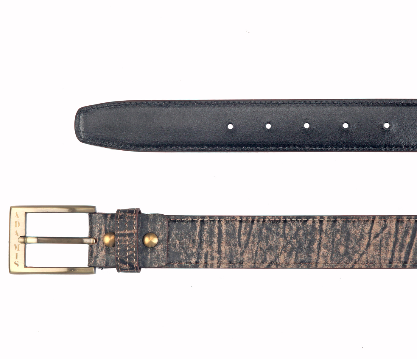 BL167--Men's stylish Casual wear belt in Genuine Leather - Brown.