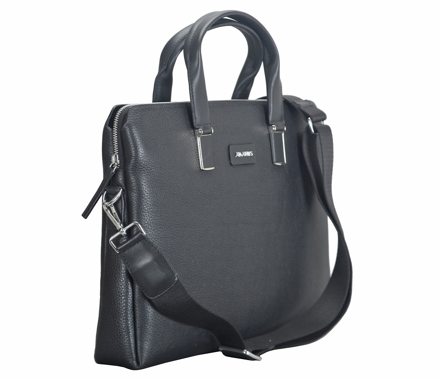 F64-Austin Laptop, Portfolio Office Executive Bag In Genuine- - Black