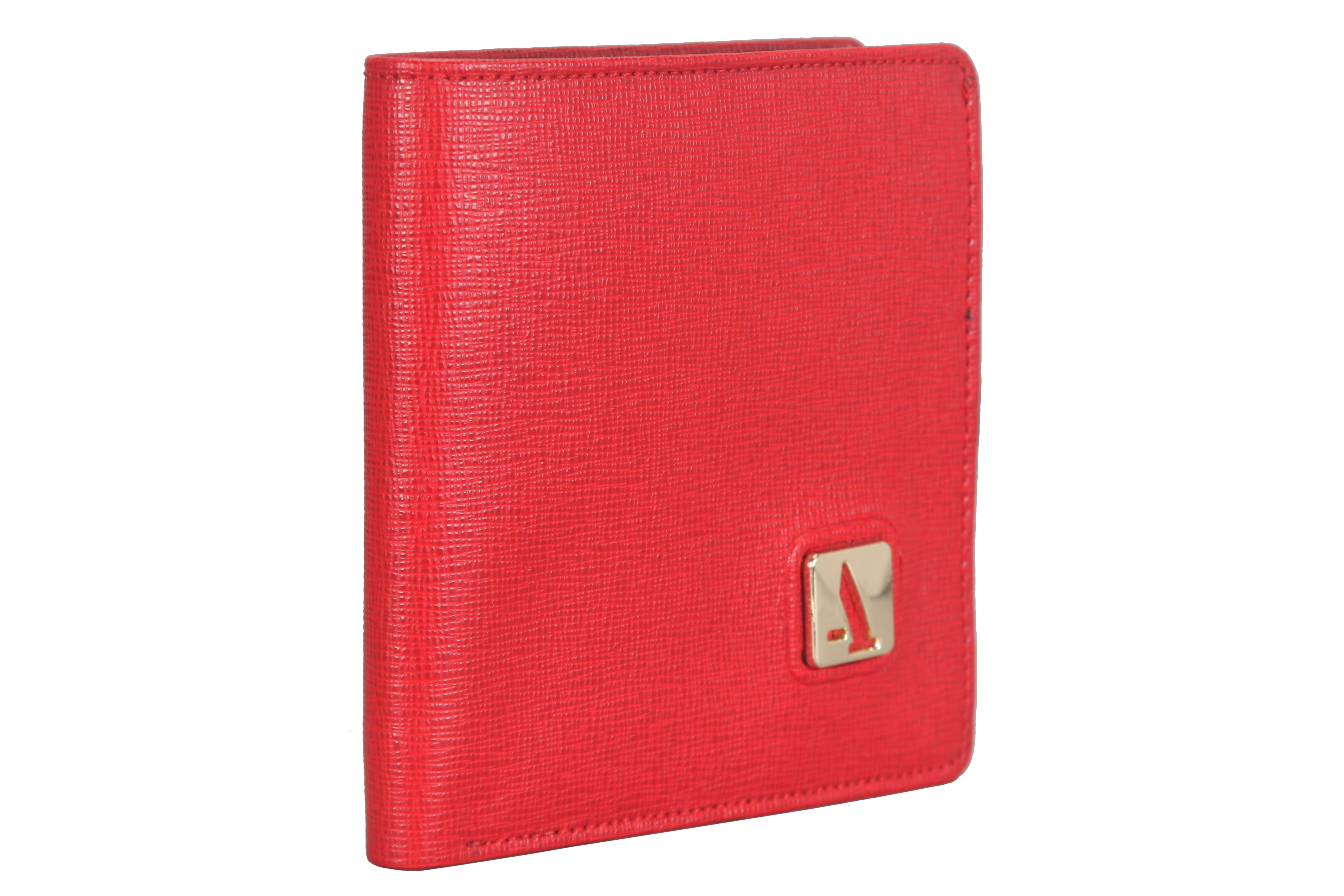 W318-Alabama-Women's bifold wallet in Genuine Leather - Red/Black