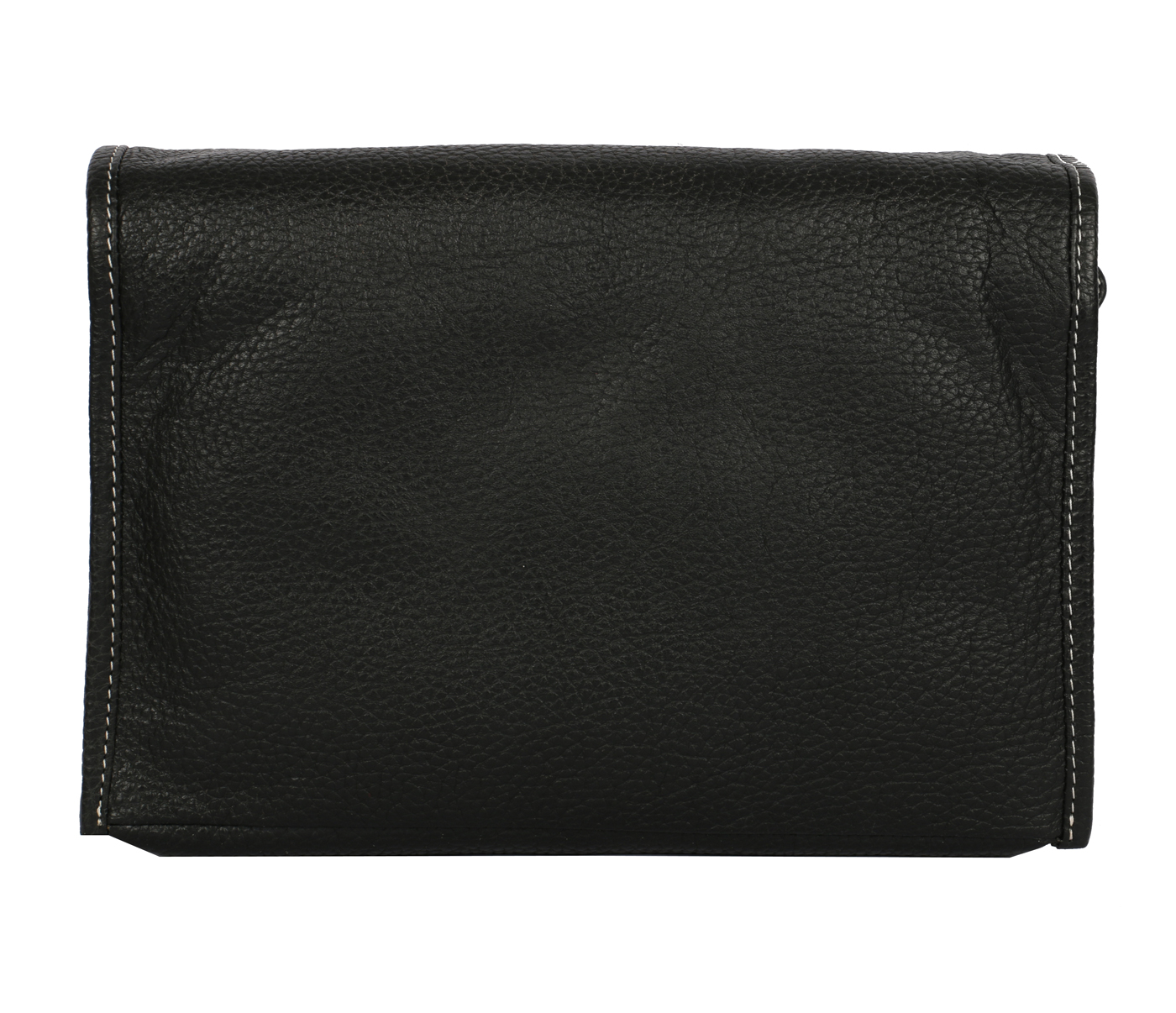 Travel Essential--Unisex Wash & Toiletry travel Bag in Genuine Leather - Black