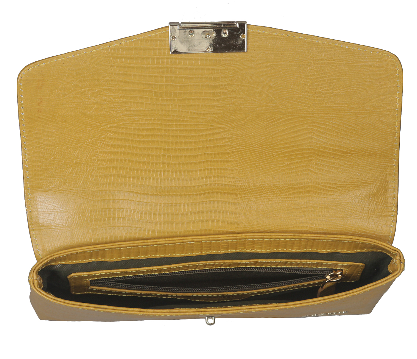 B839-Lauris-Sling cross body bag in Genuine Leather - Mustard