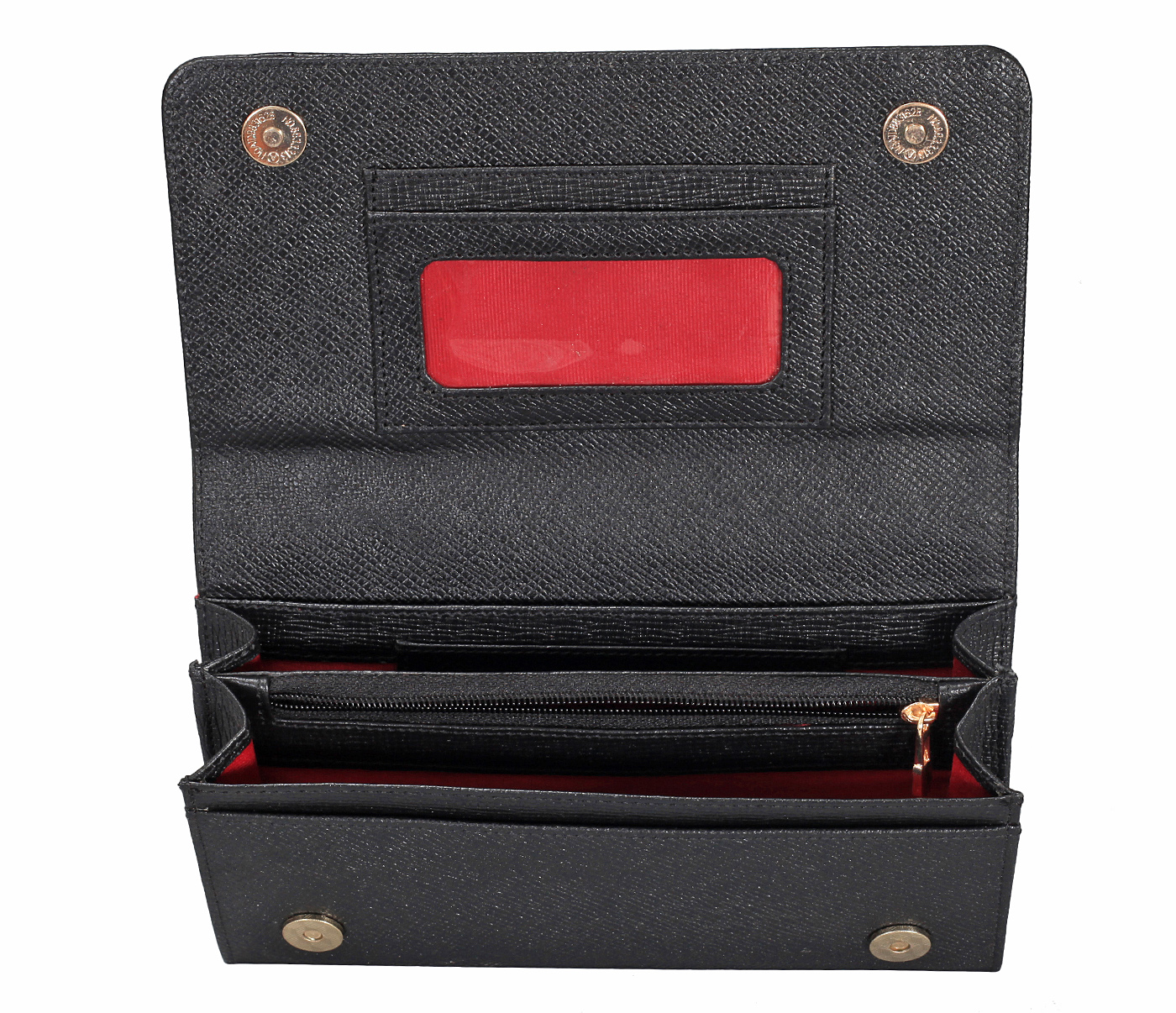 Buy Adamis Black Colour Pure Leather Wallet for Women (W342) Online
