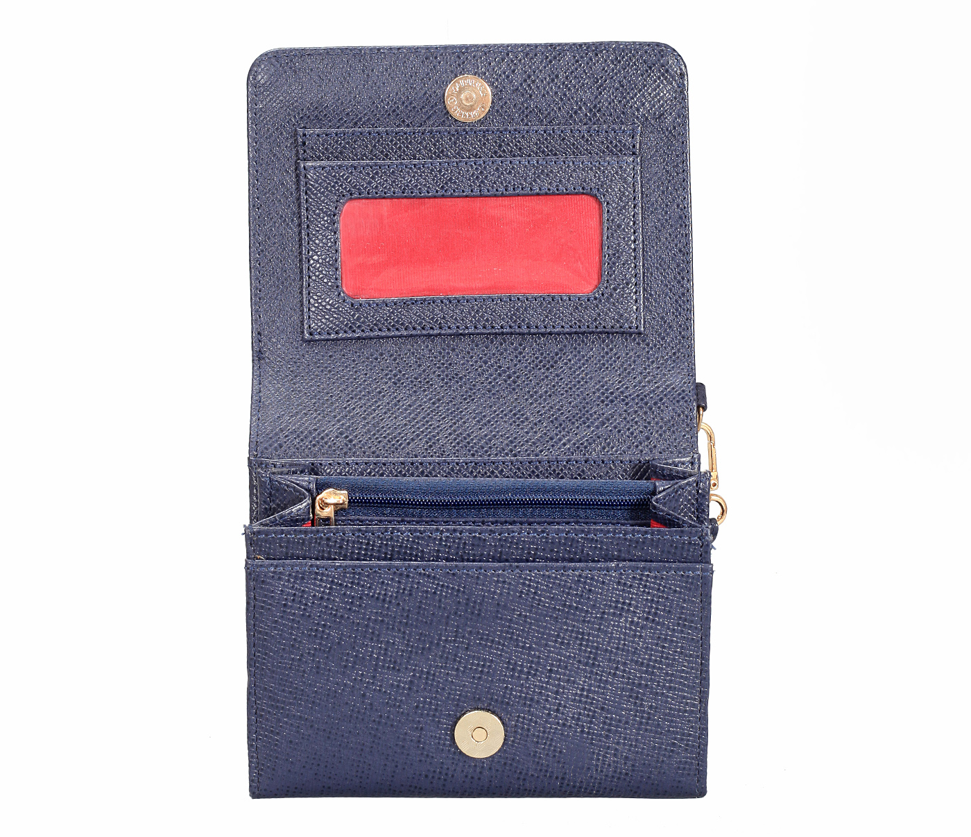 W330-Fiorella-Women's wallet in Genuine Leather - Blue