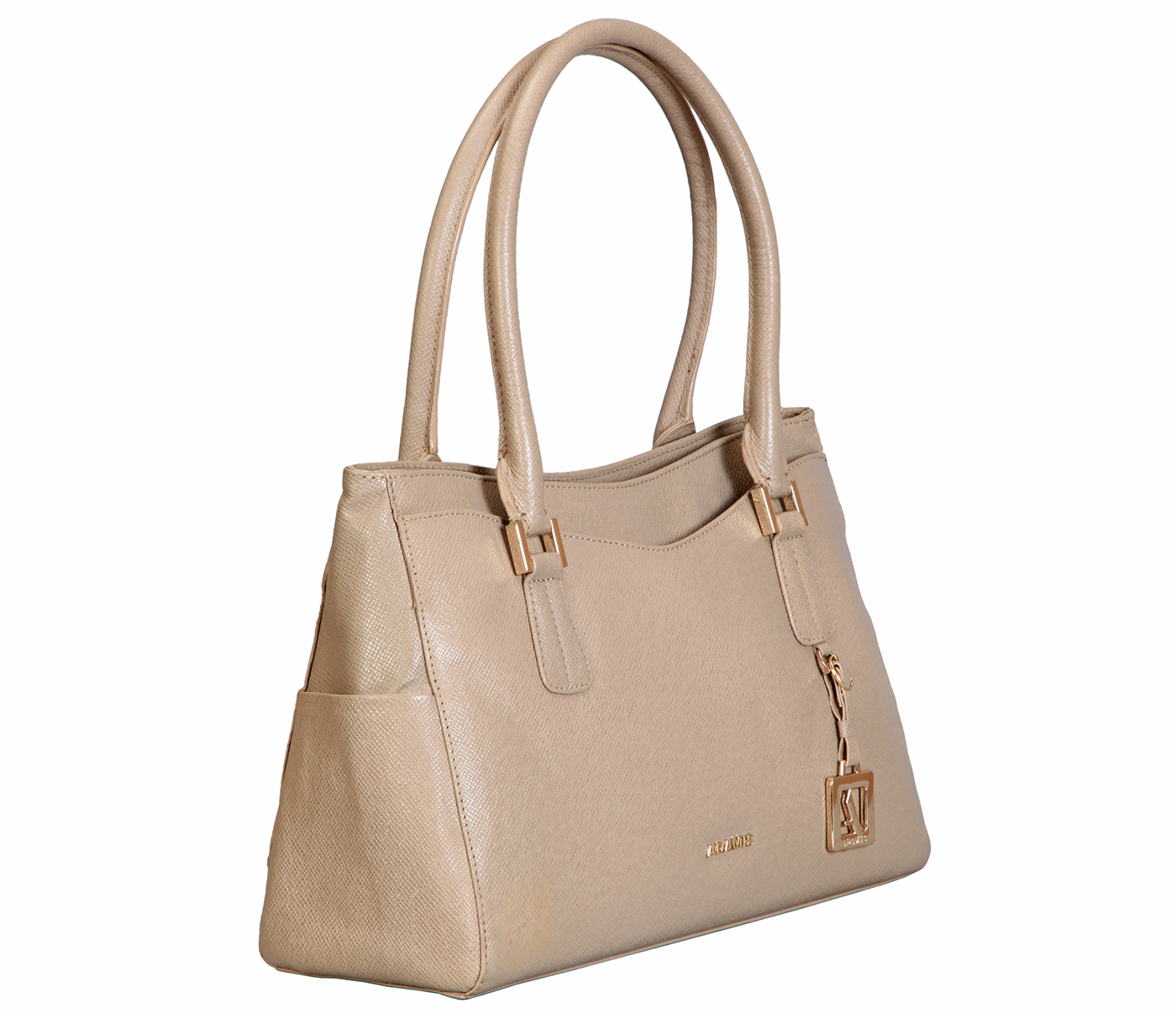 B864-Florencia-Shoulder work bag in Genuine Leather - Tope
