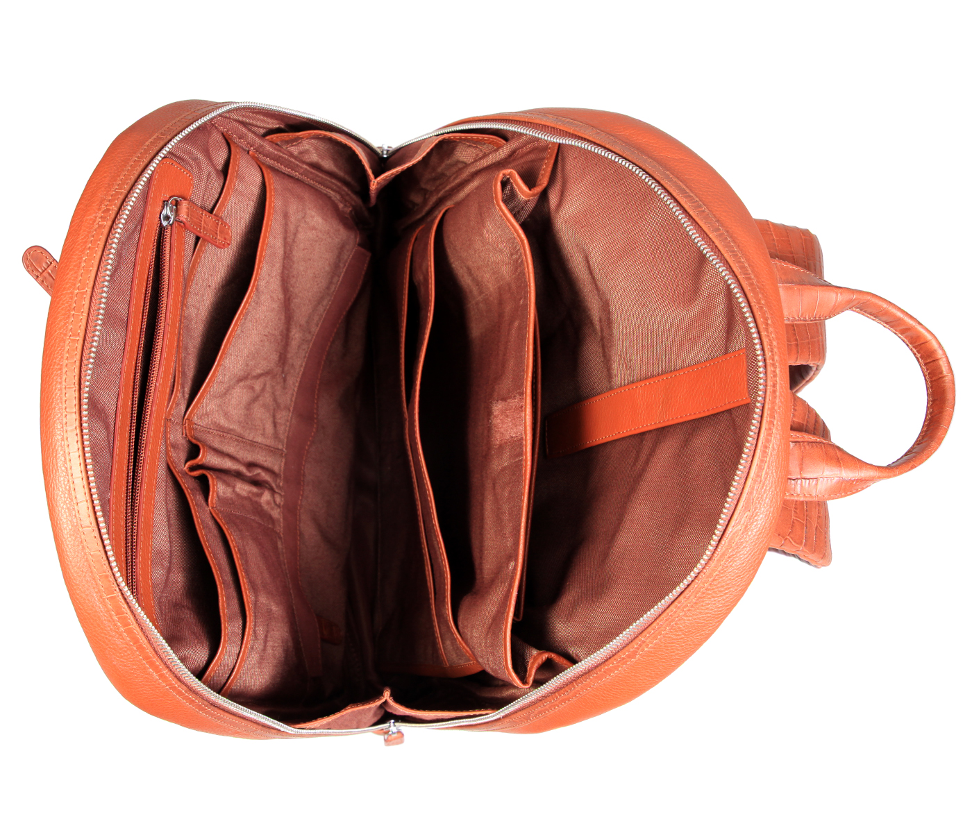 Back Pack-Bennett-Unisex Genuine Leather Backpack for Laptop - Tan