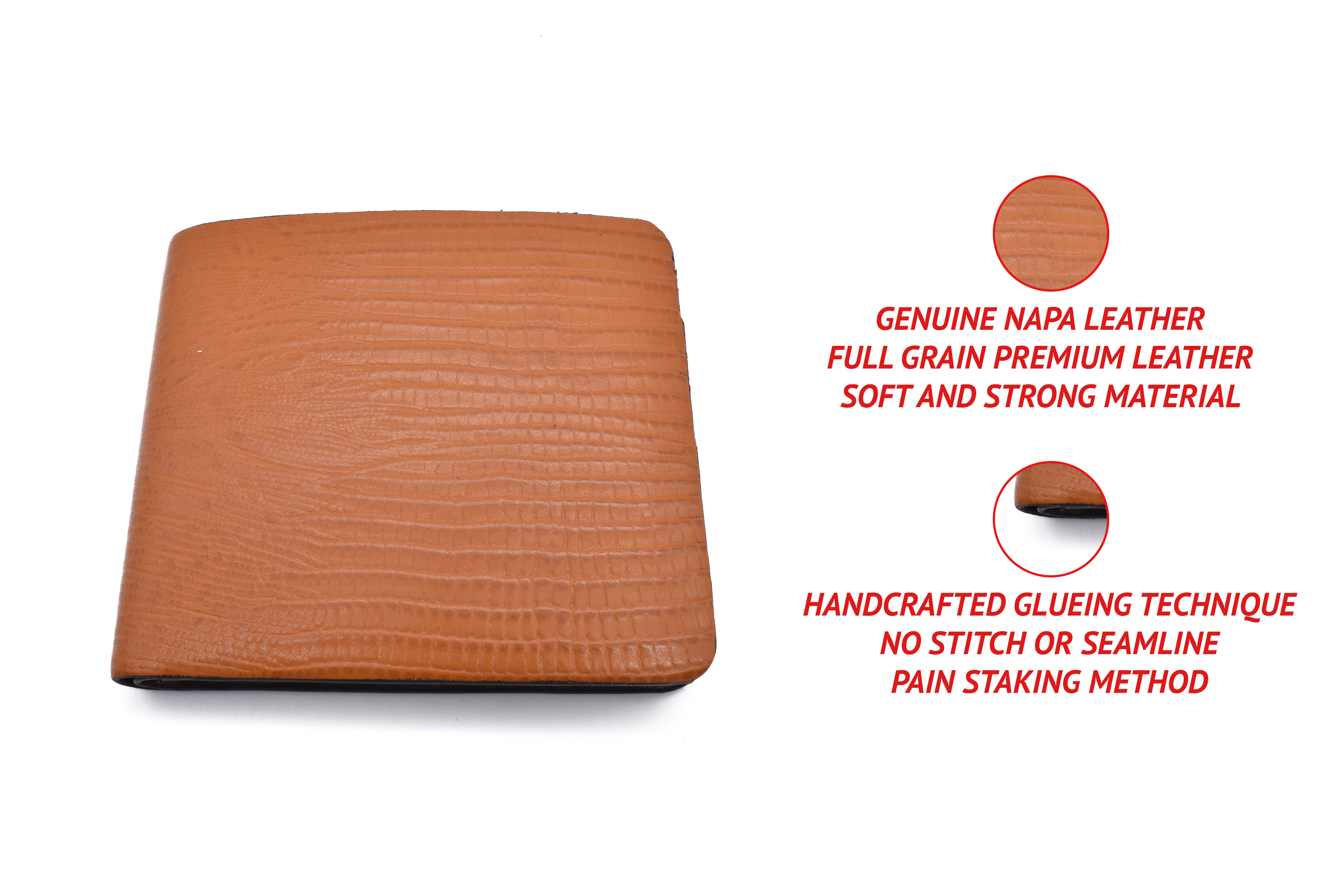 VW19-Manuel-Men's bifold wallet in genuine leather - Tan