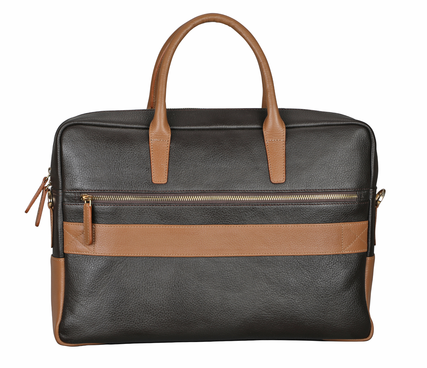 F77-Marcos-Laptop cum portfolio bag in Genuine Leather - blk