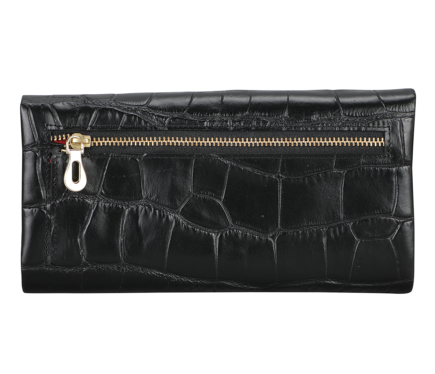 Buy Adamis Black Colour Pure Leather Wallet for Women (W342) Online