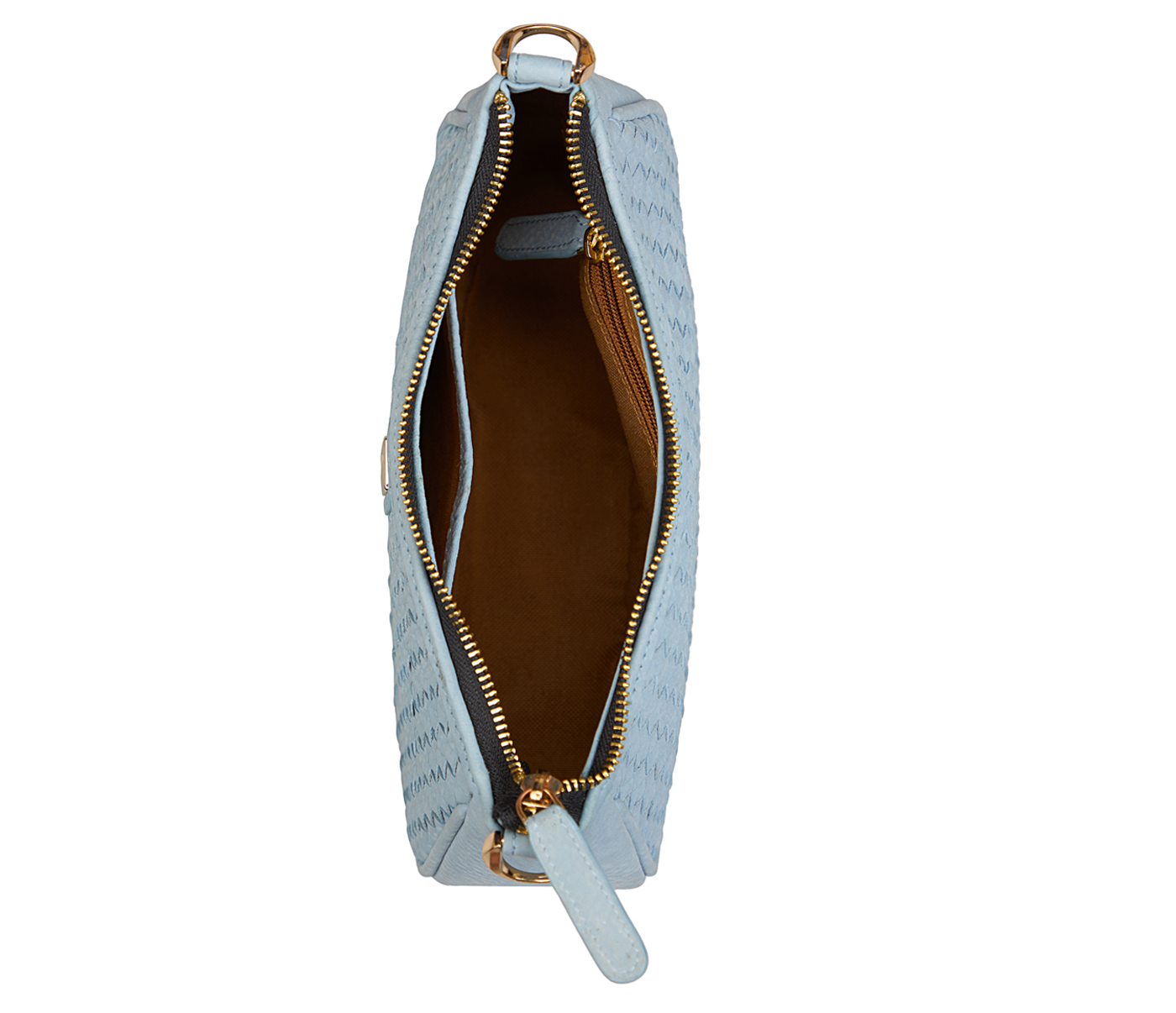 B896-Aurelia-Sling cross body bag in Genuine Leather - Blue