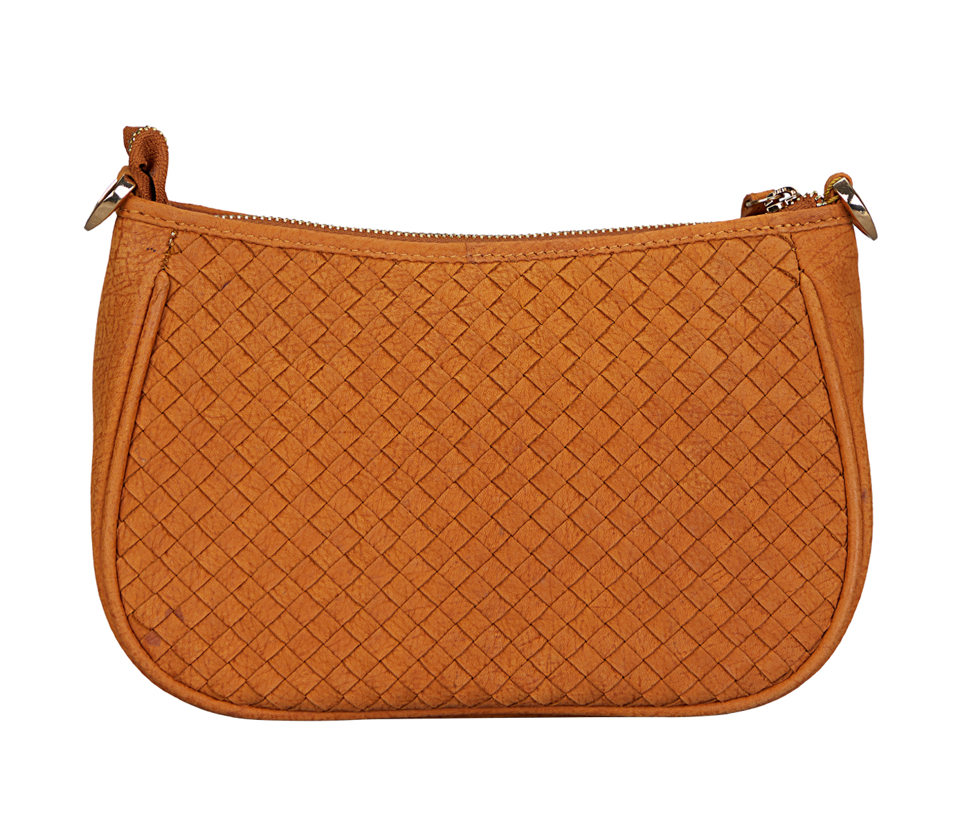 B896-Aurelia-Sling Cross Body Bag In Genuine Leather - Tan