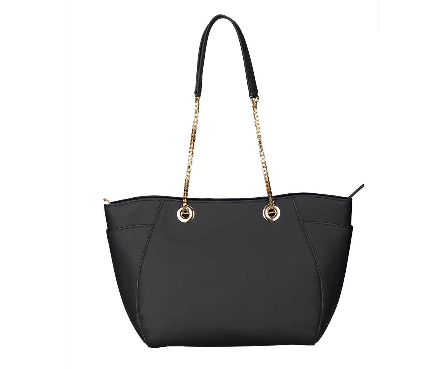 Handbag-Luisa-Shoulder work bag in Genuine Leather - Black
