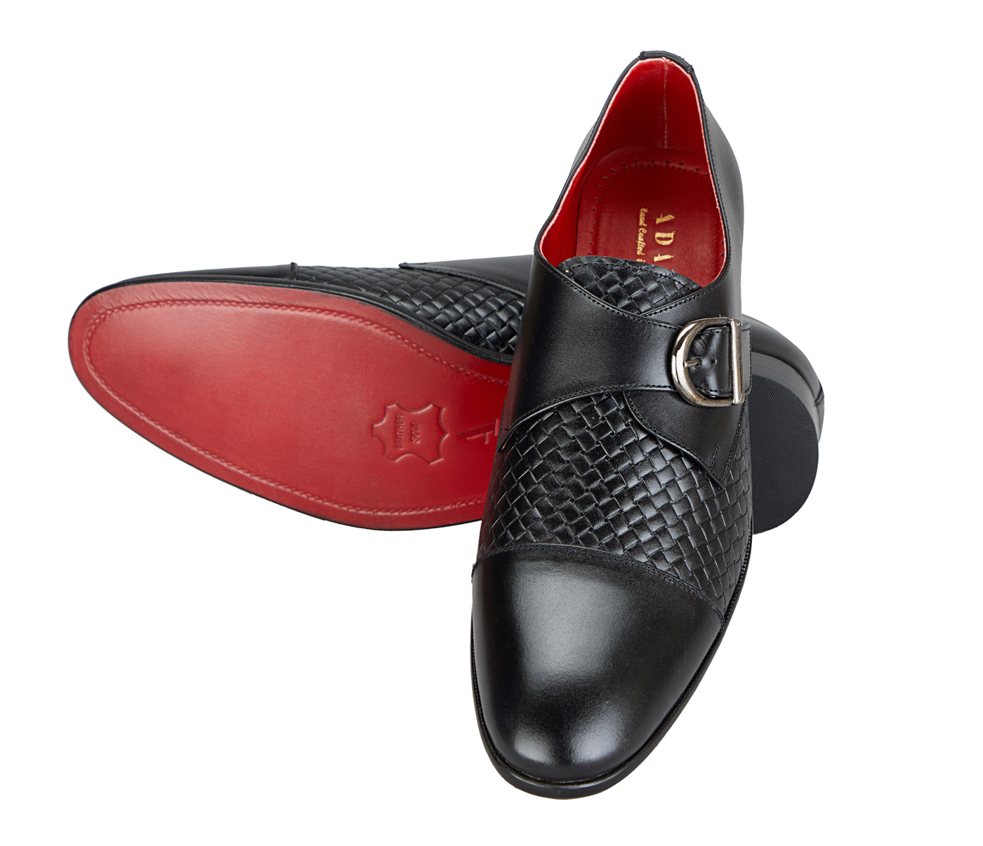 GG1-Adamis Pure Leather Footwear For Men- - Black