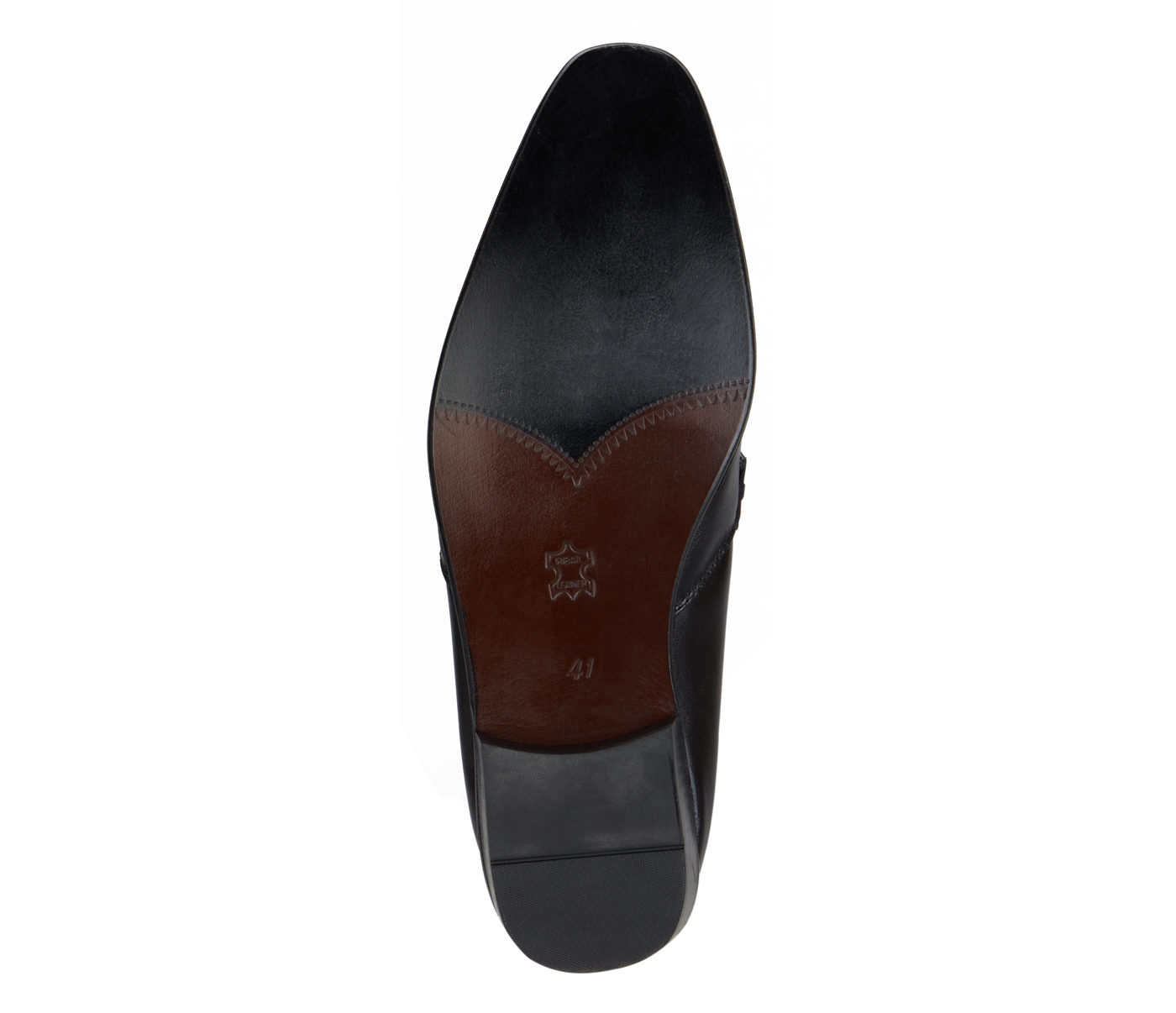 Footwear-Adamis Pure Leather Footwear For Men- - Black