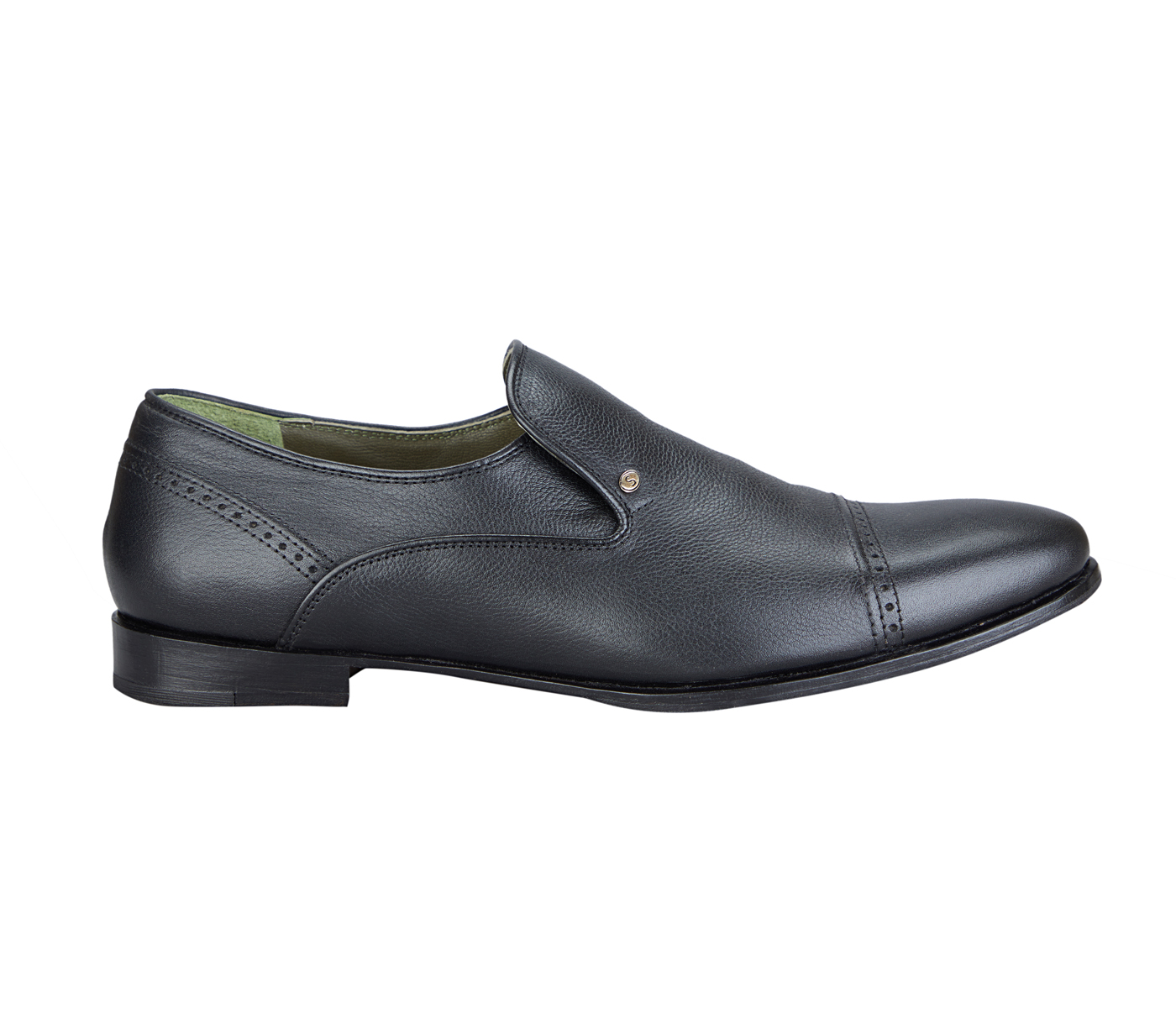 PF35-Adamis Pure Leather Footwear For Men- - Black