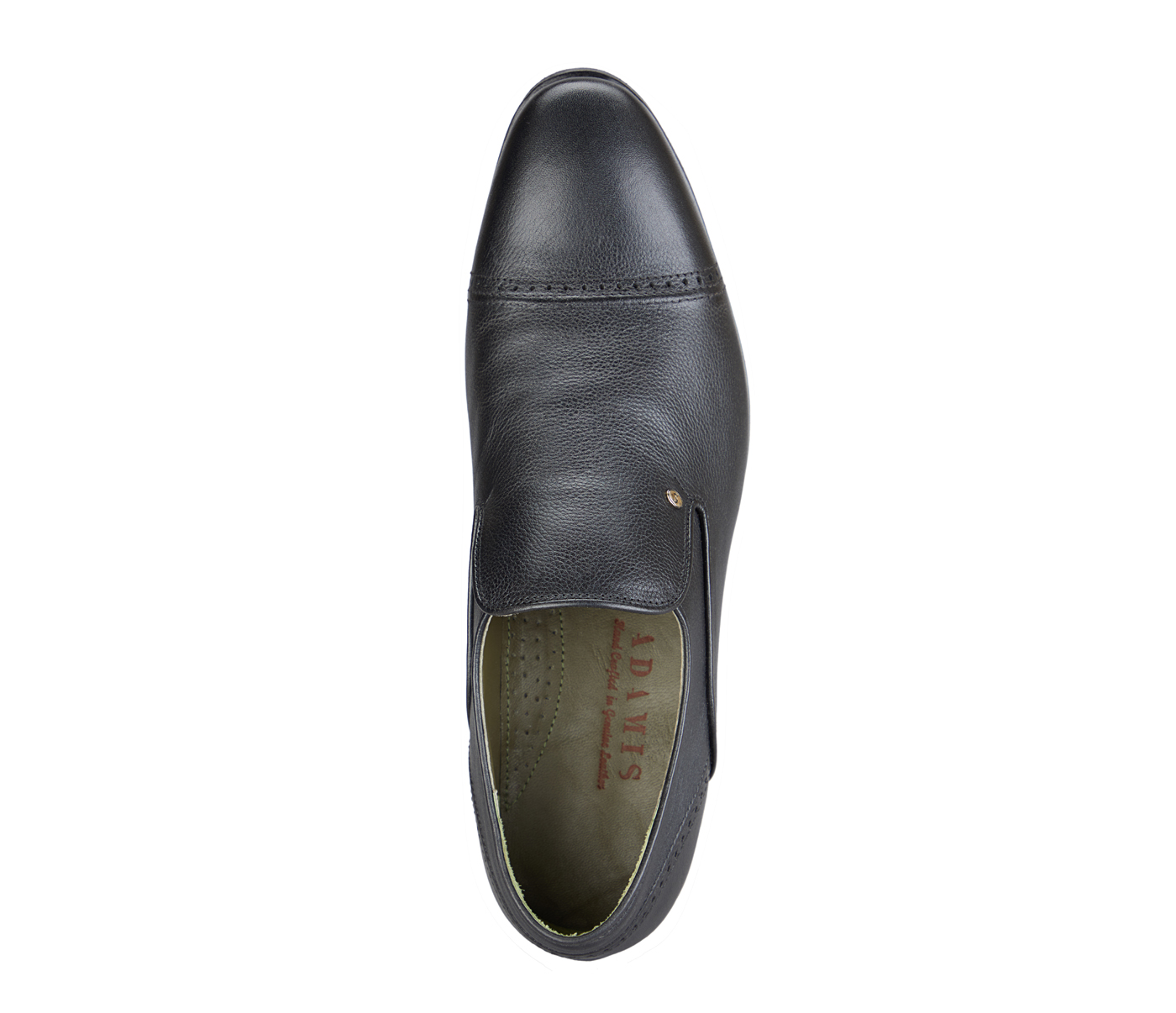 PF35-Adamis Pure Leather Footwear For Men- - Black