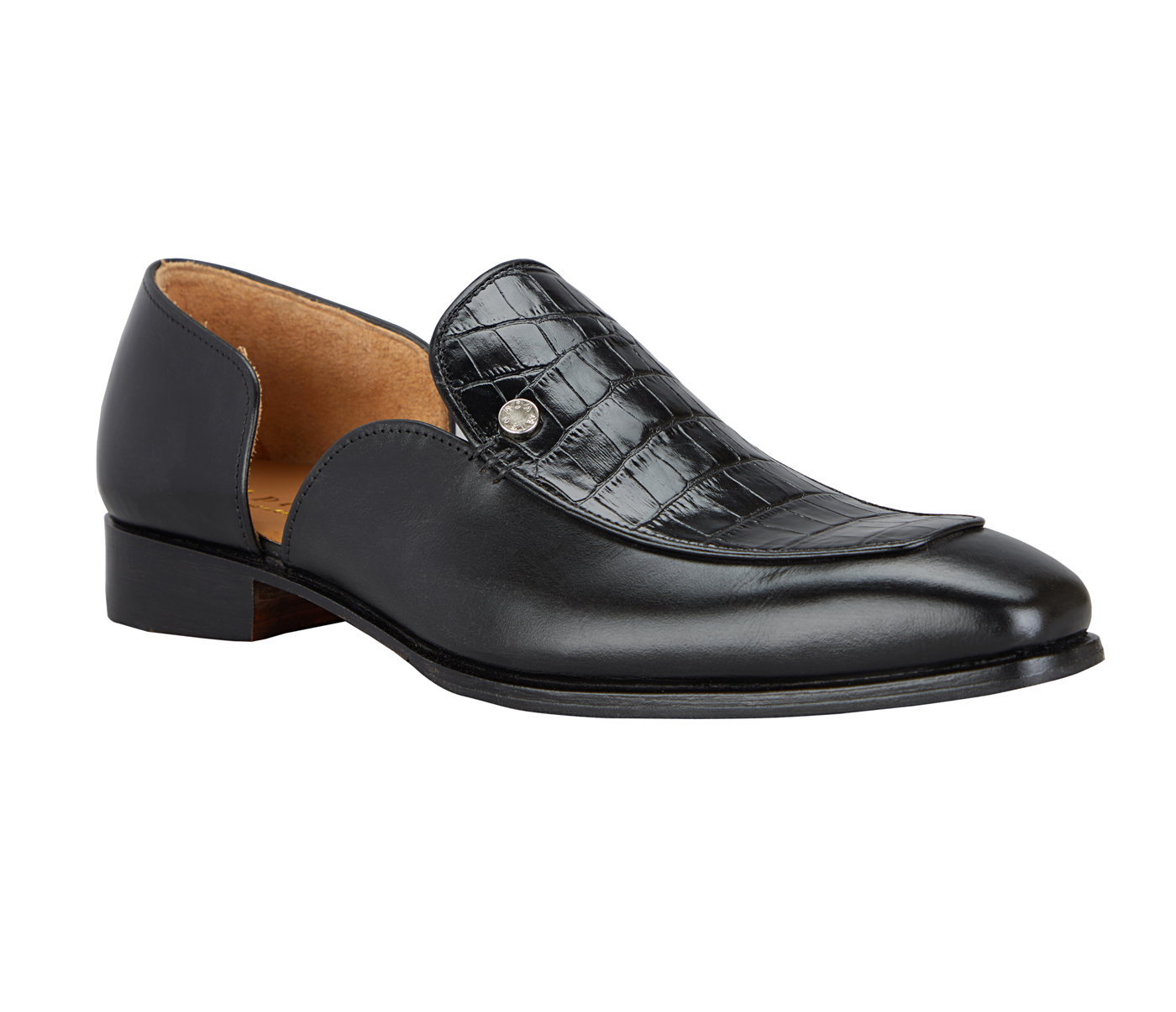 PF42-Adamis Pure Leather Footwear For Men- - Black