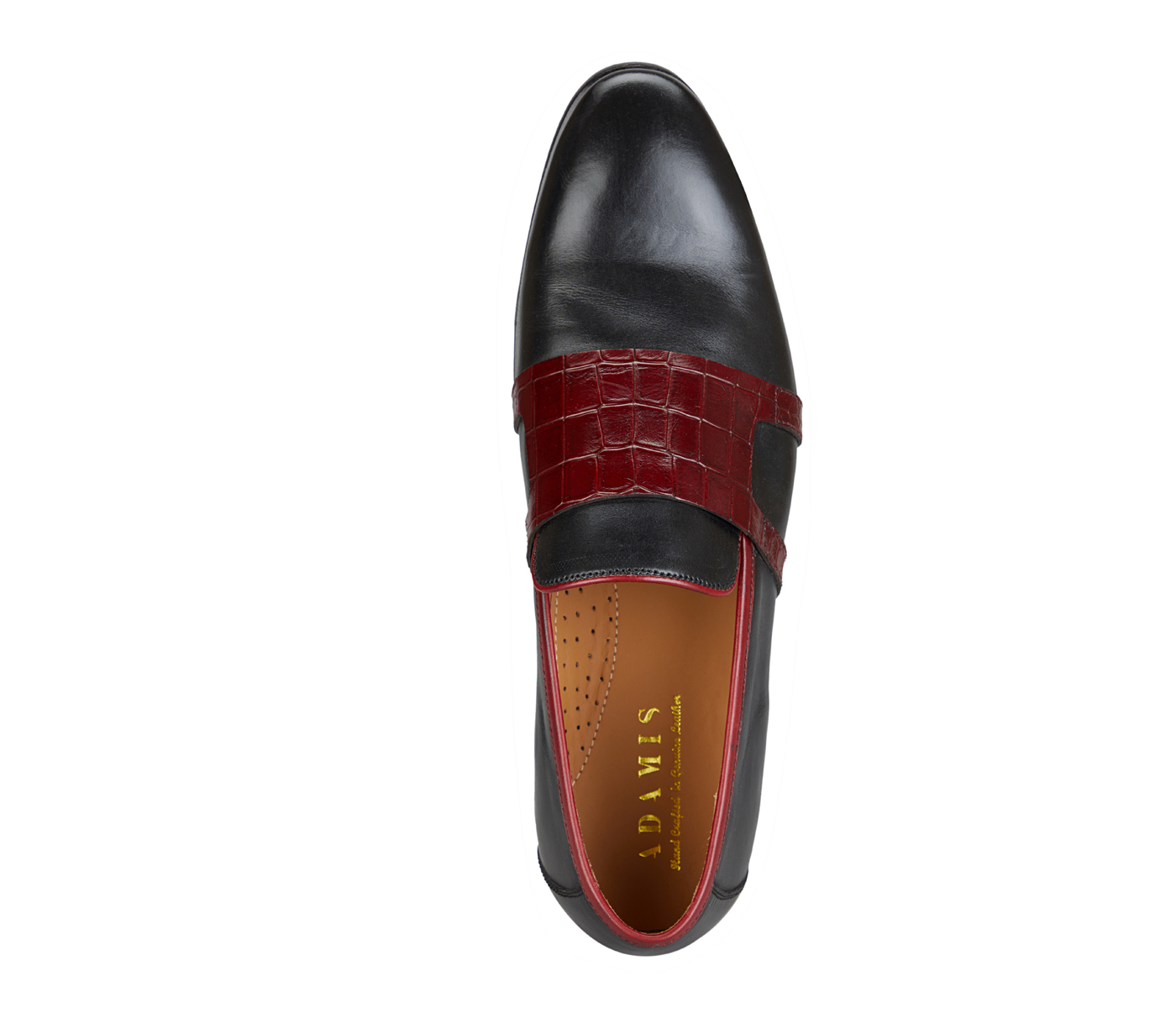 PF40-Adamis Pure Leather Footwear For Men- - Black/Wine