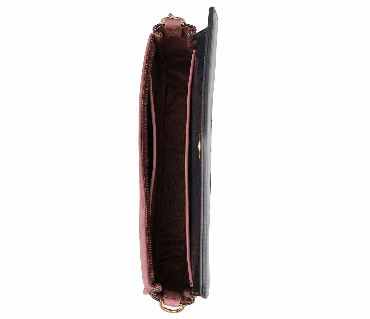B901-Selena Sling Cross Body Bag In Genuine Leather- - Black