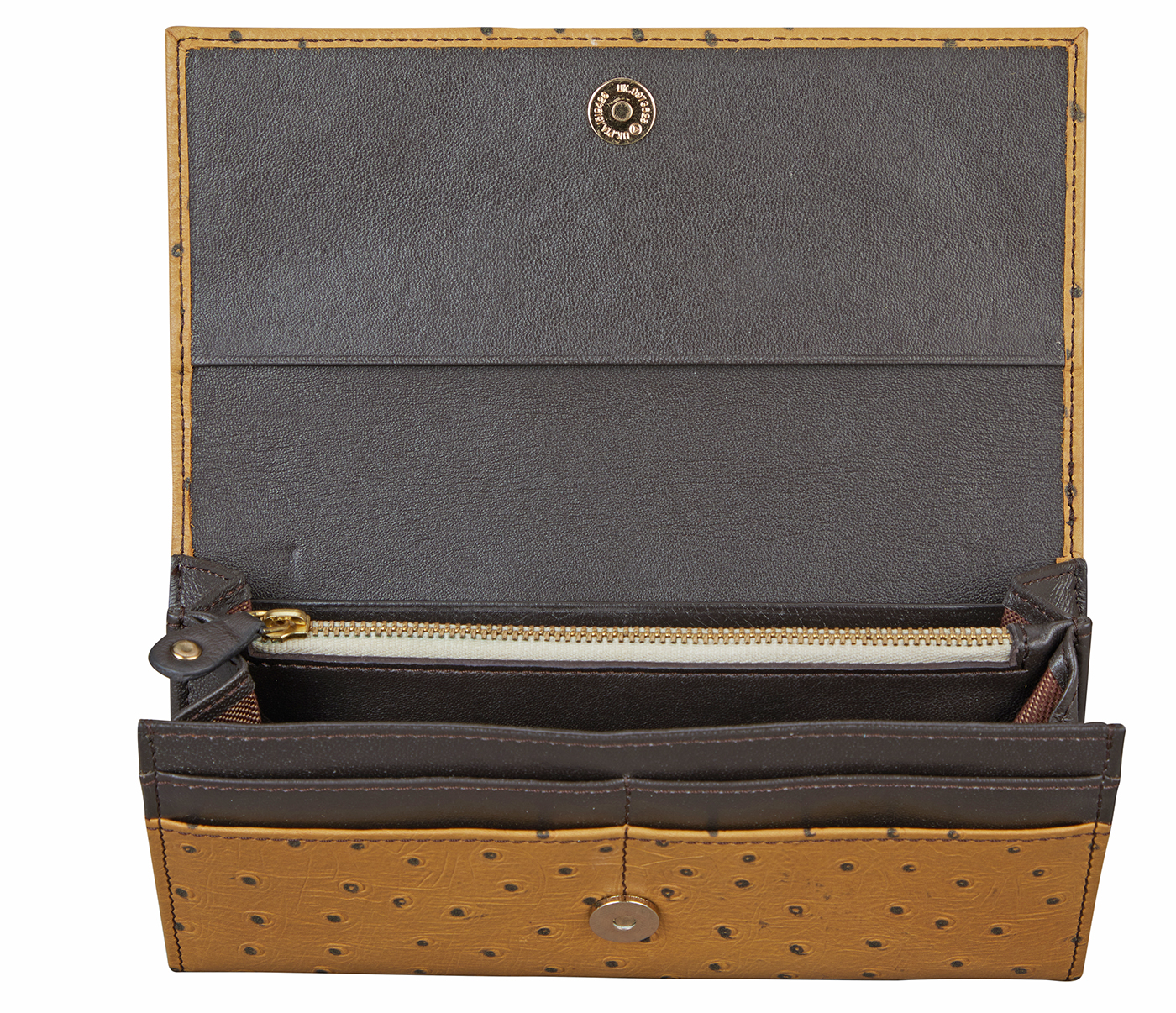 W361-Imala Womens wallet in Genuine Leather- - Beige