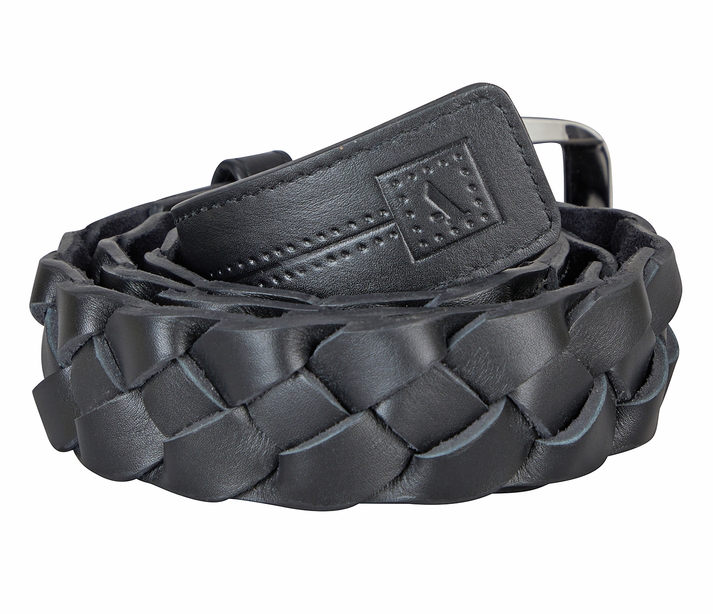 BL182-Men's stylish belt in Genuine Leather- - Black
